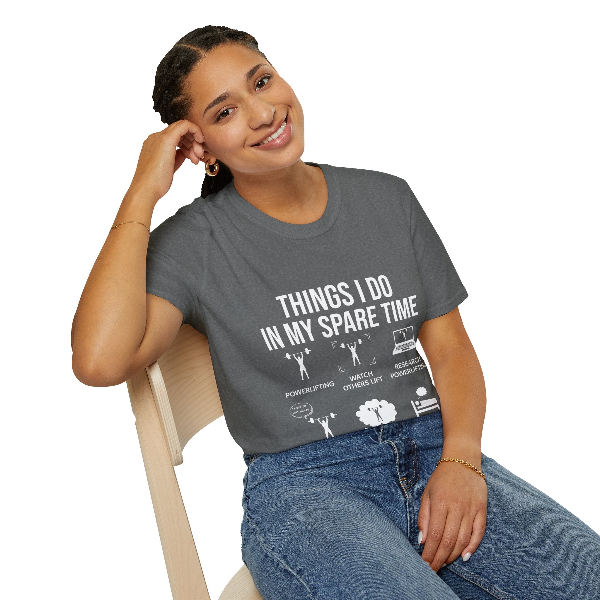 "Things I Do In My Spare Time"  Unisex Soft style T-Shirt