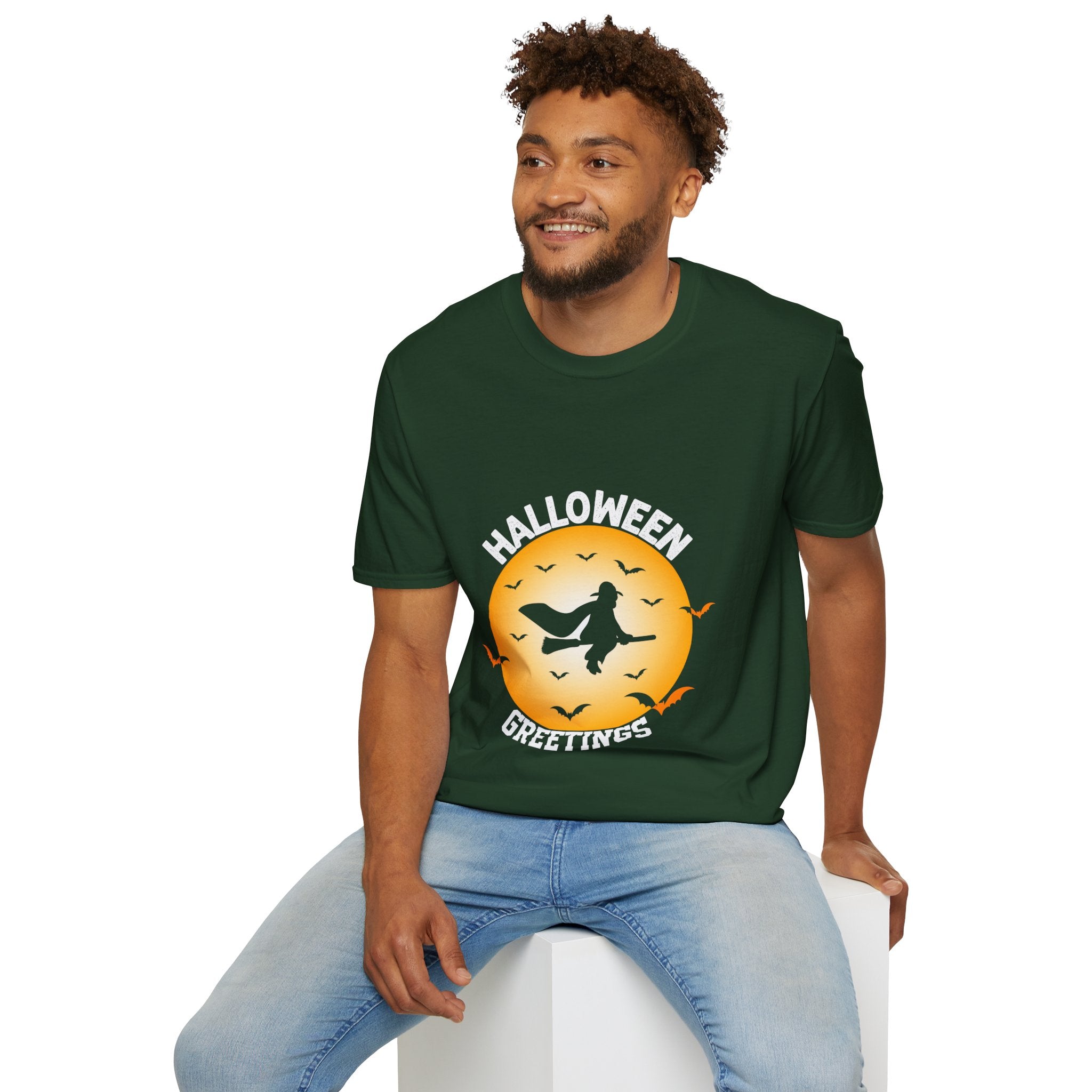 "HALLOWEEN GREETINGS" Unisex Soft style T-Shirt