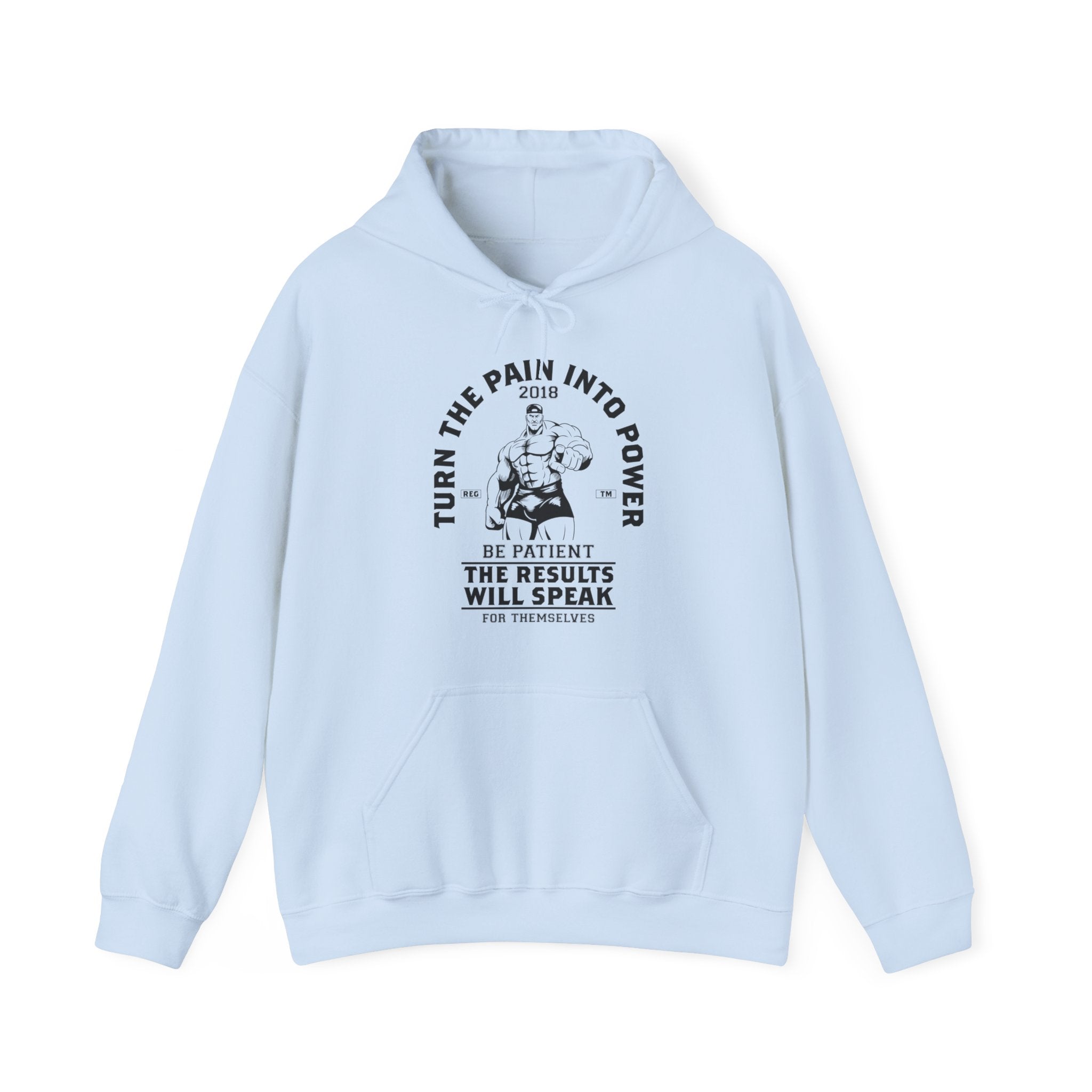 "Turn The Pain Into Power"  Unisex Heavy Blend™ Hooded Sweatshirt