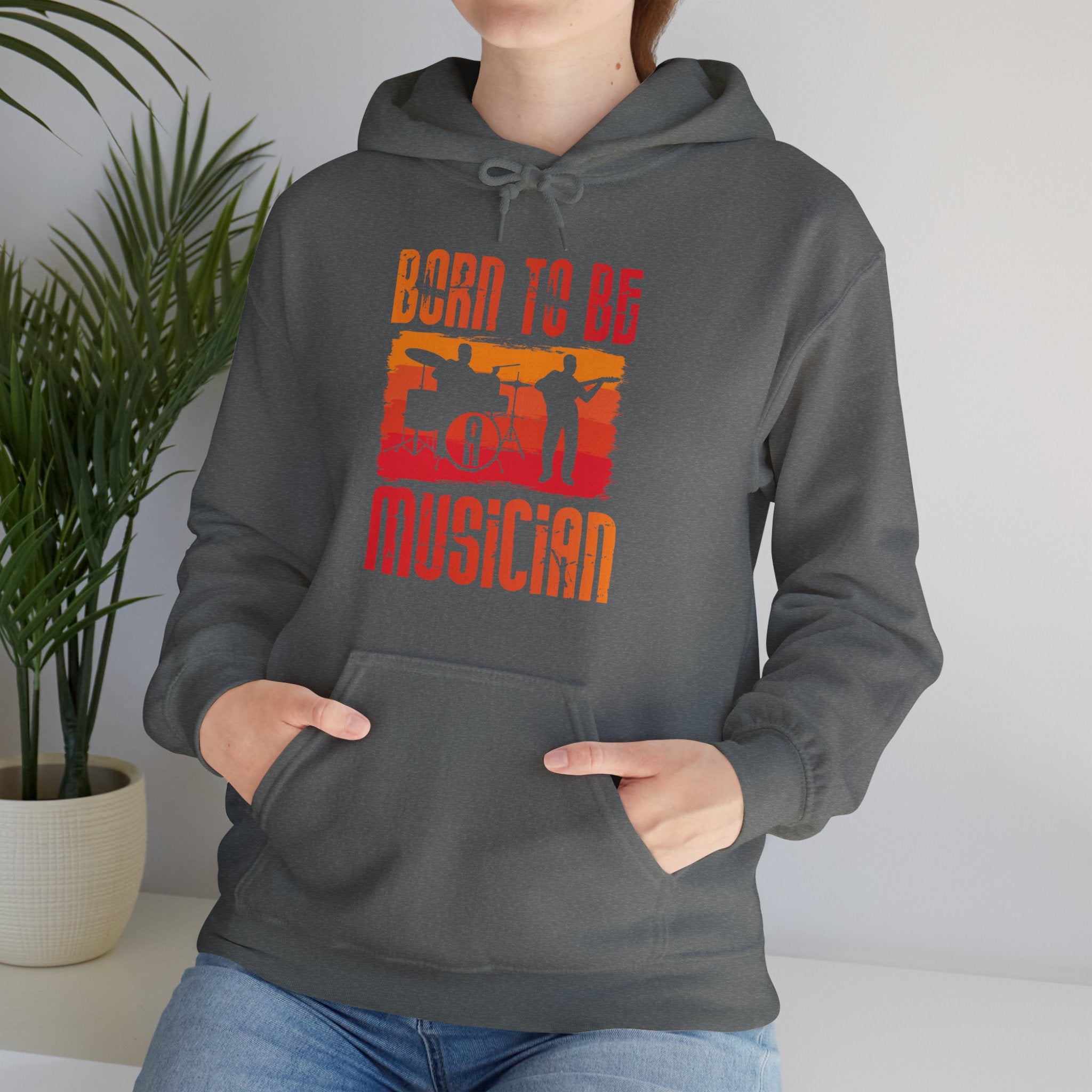 "Born To Be Musician"   Unisex Heavy Blend™ Hooded Sweatshirt