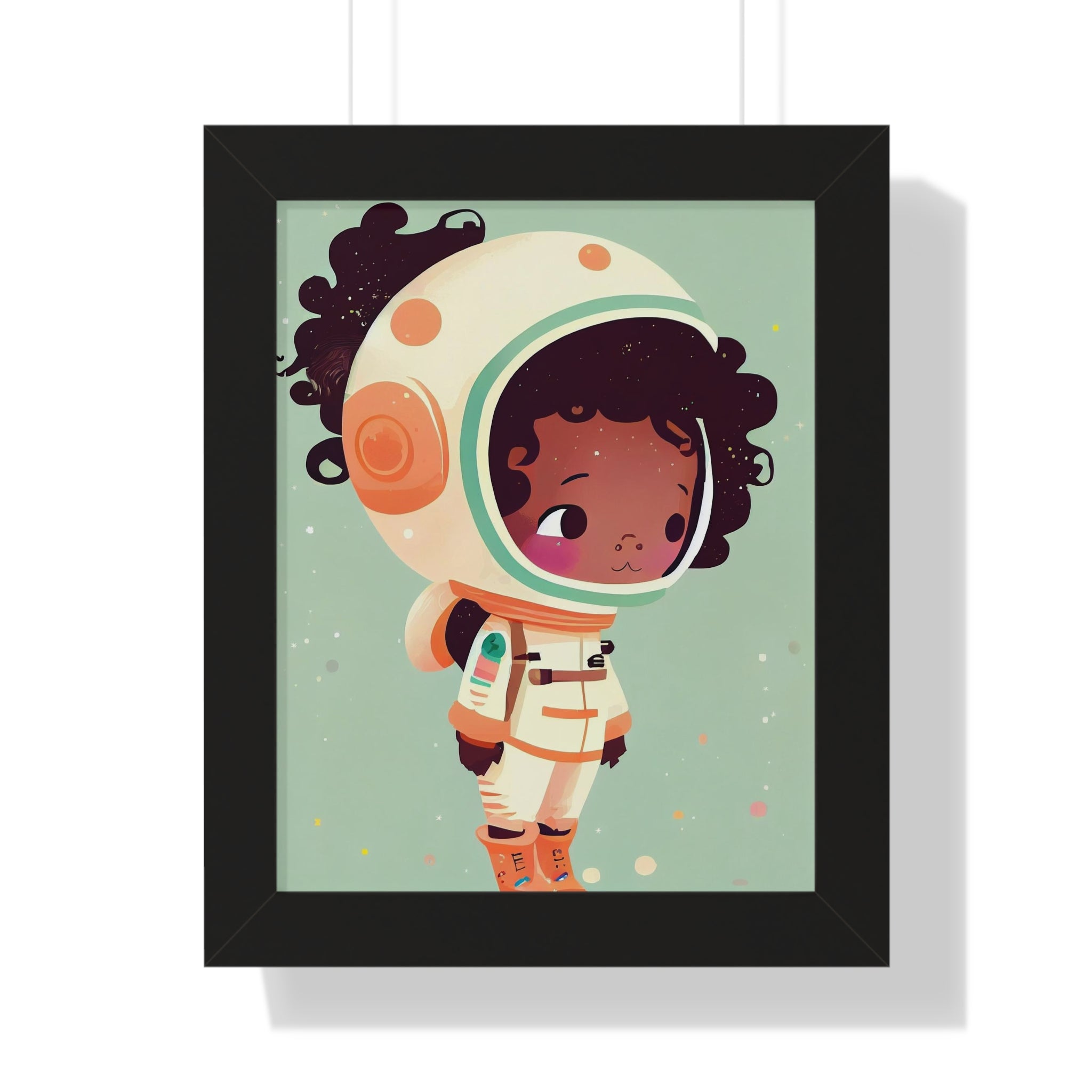 "BG ASTRONAUT" Framed Vertical Poster