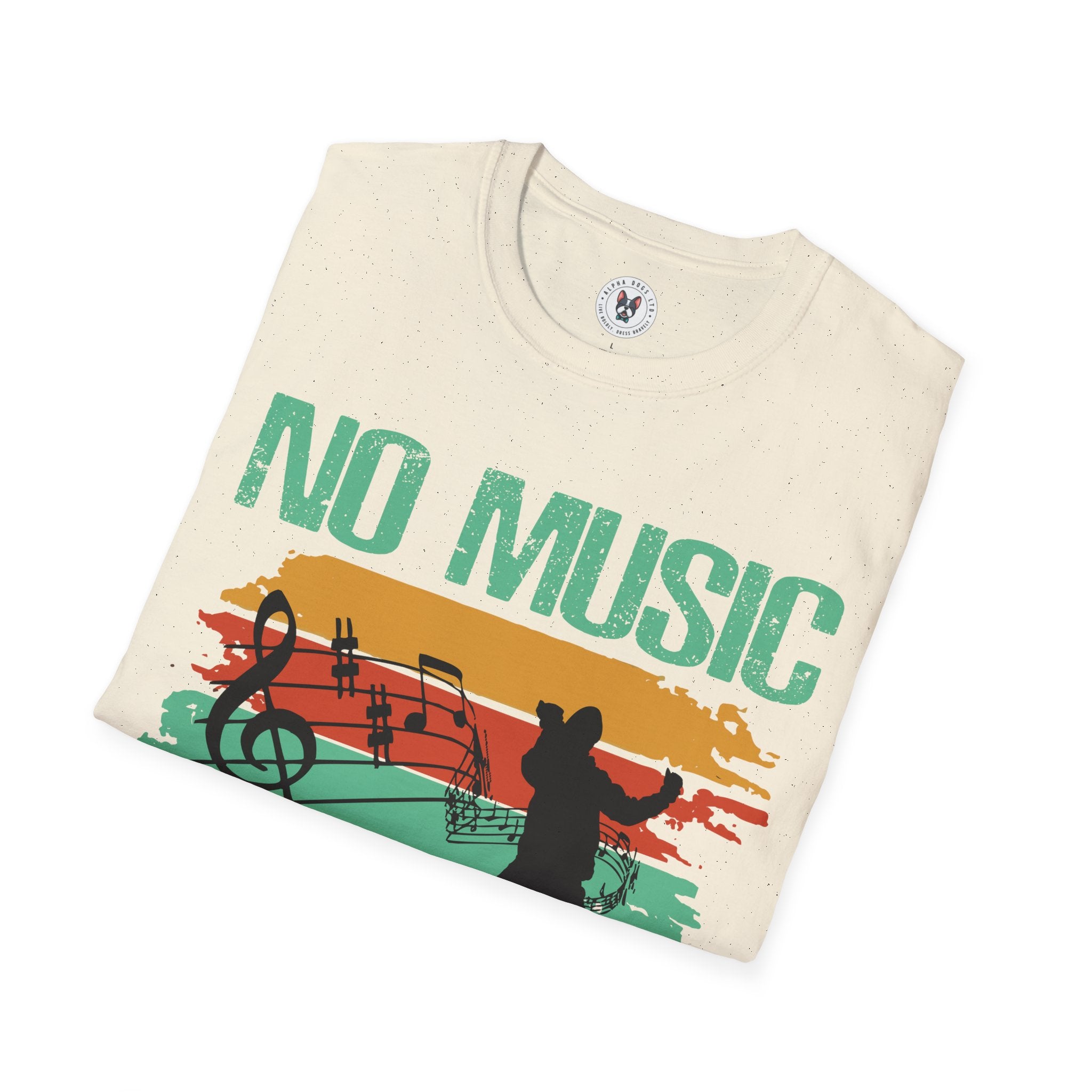 "No Music No Life" Unisex Soft style T-Shirt