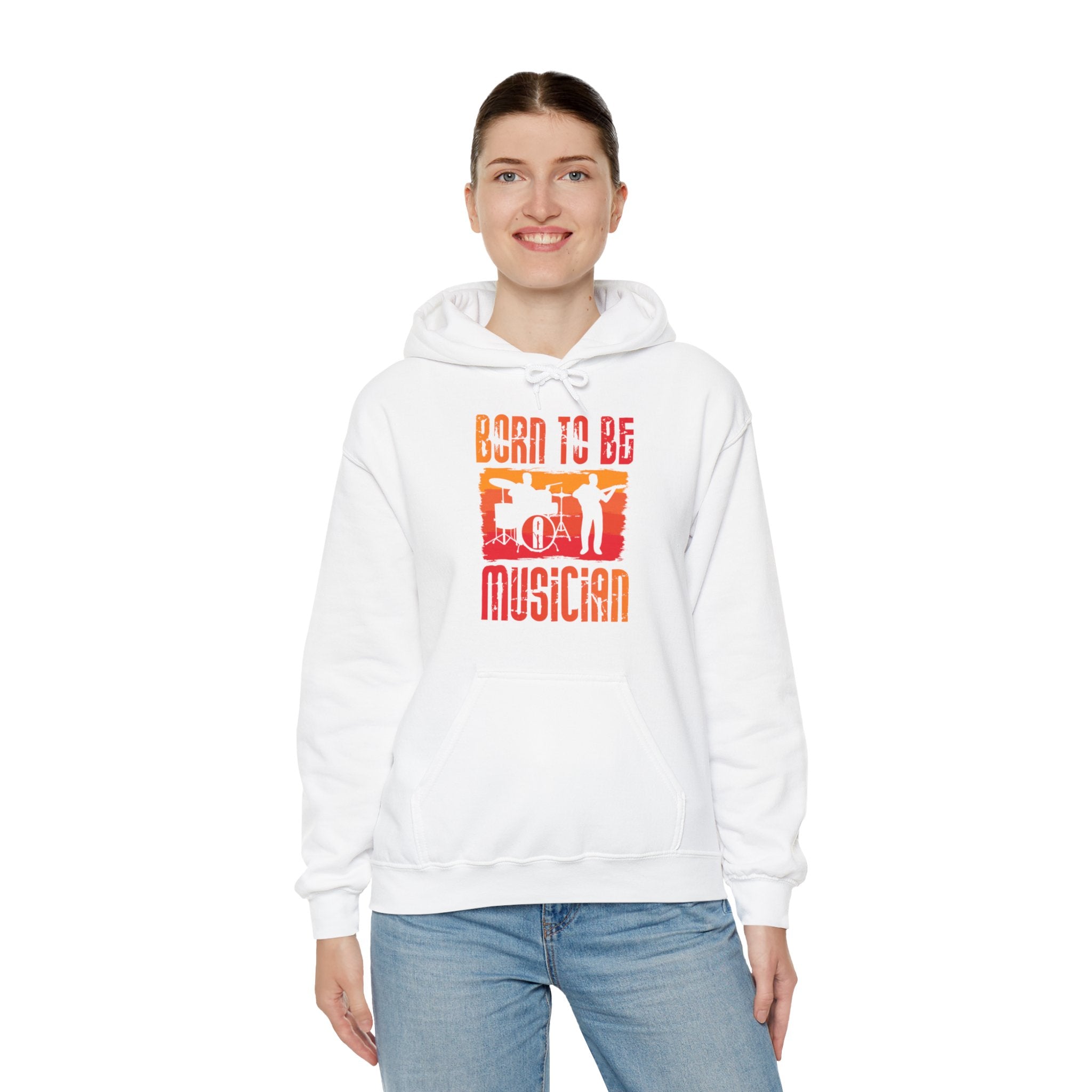 "Born To Be Musician"   Unisex Heavy Blend™ Hooded Sweatshirt