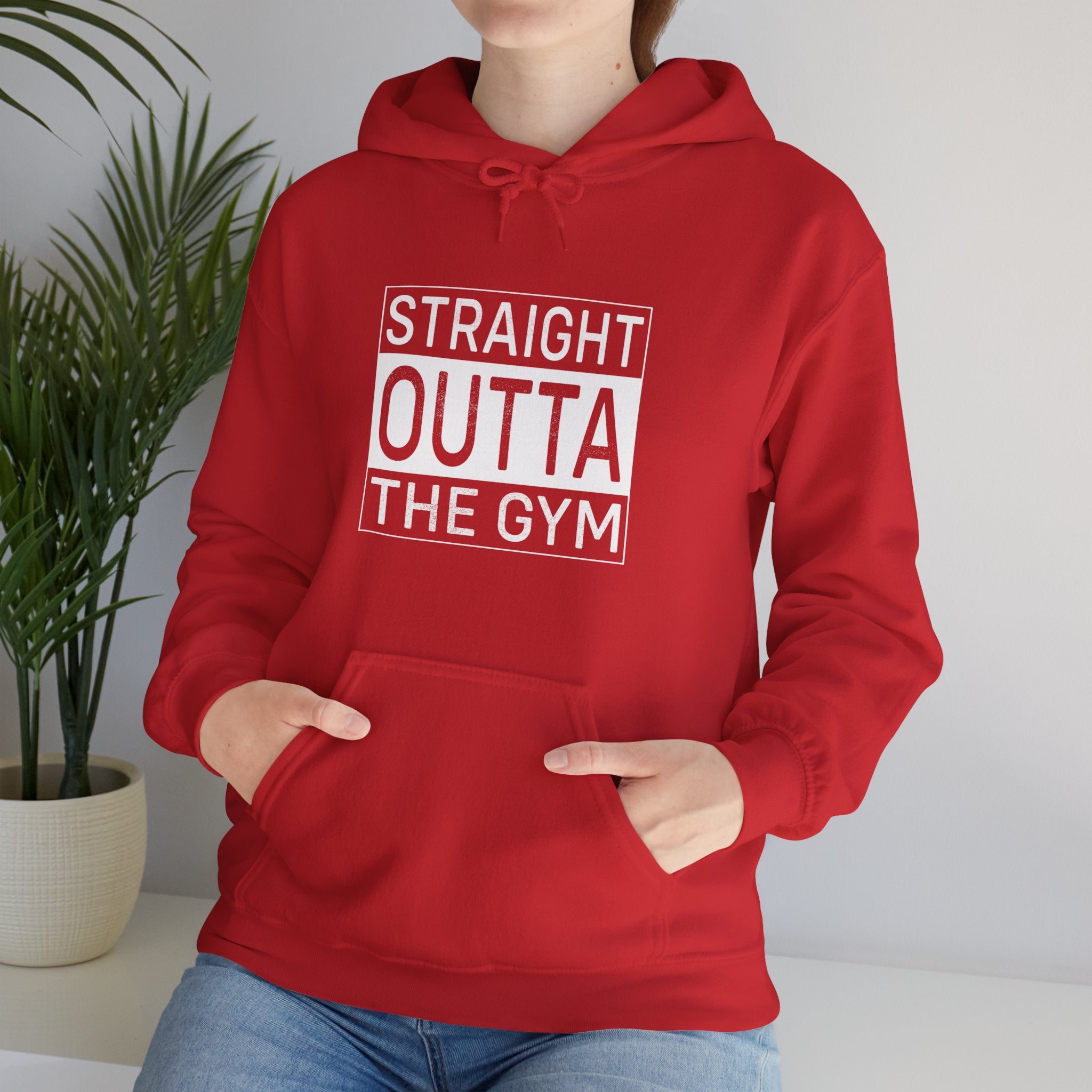 "Straight Outta A Gym'' Unisex Heavy Blend™ Hooded Sweatshirt