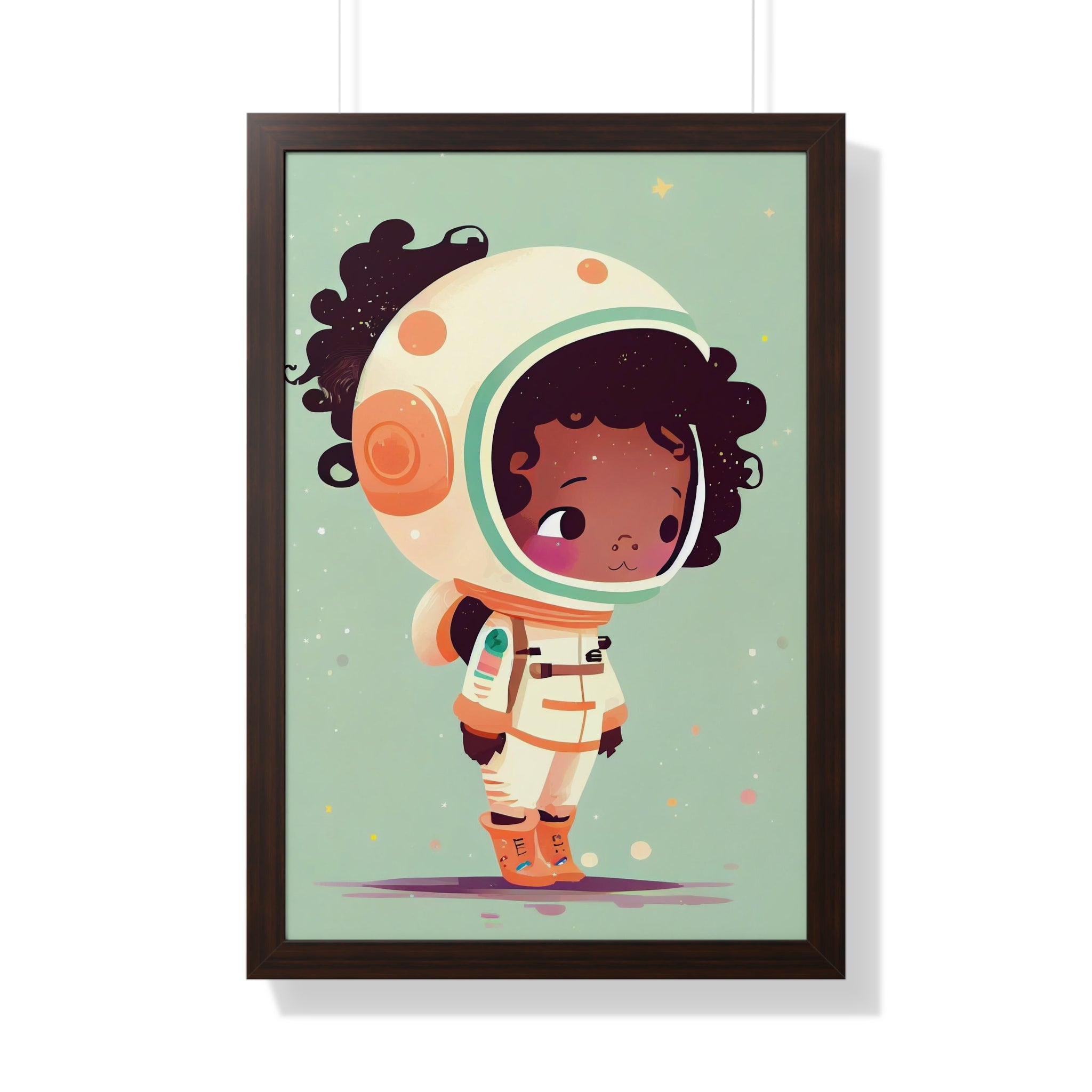 "BG ASTRONAUT" Framed Vertical Poster