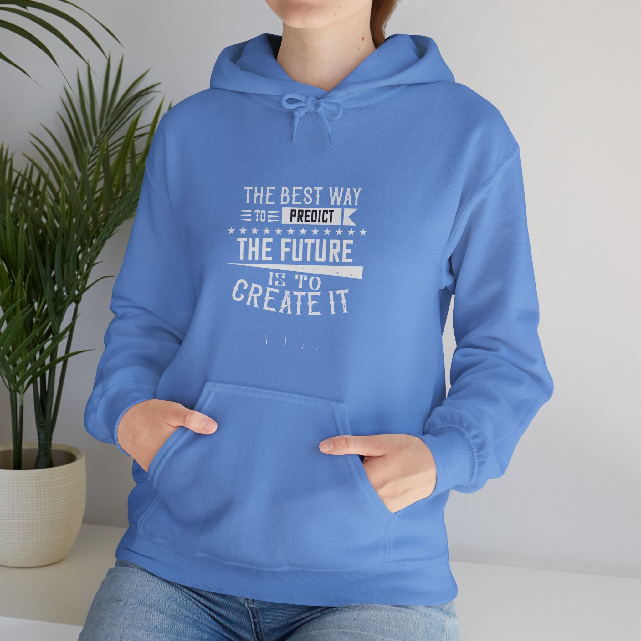 "The best way to predict the future is to create it" Unisex Heavy Blend™ Hooded Sweatshirt