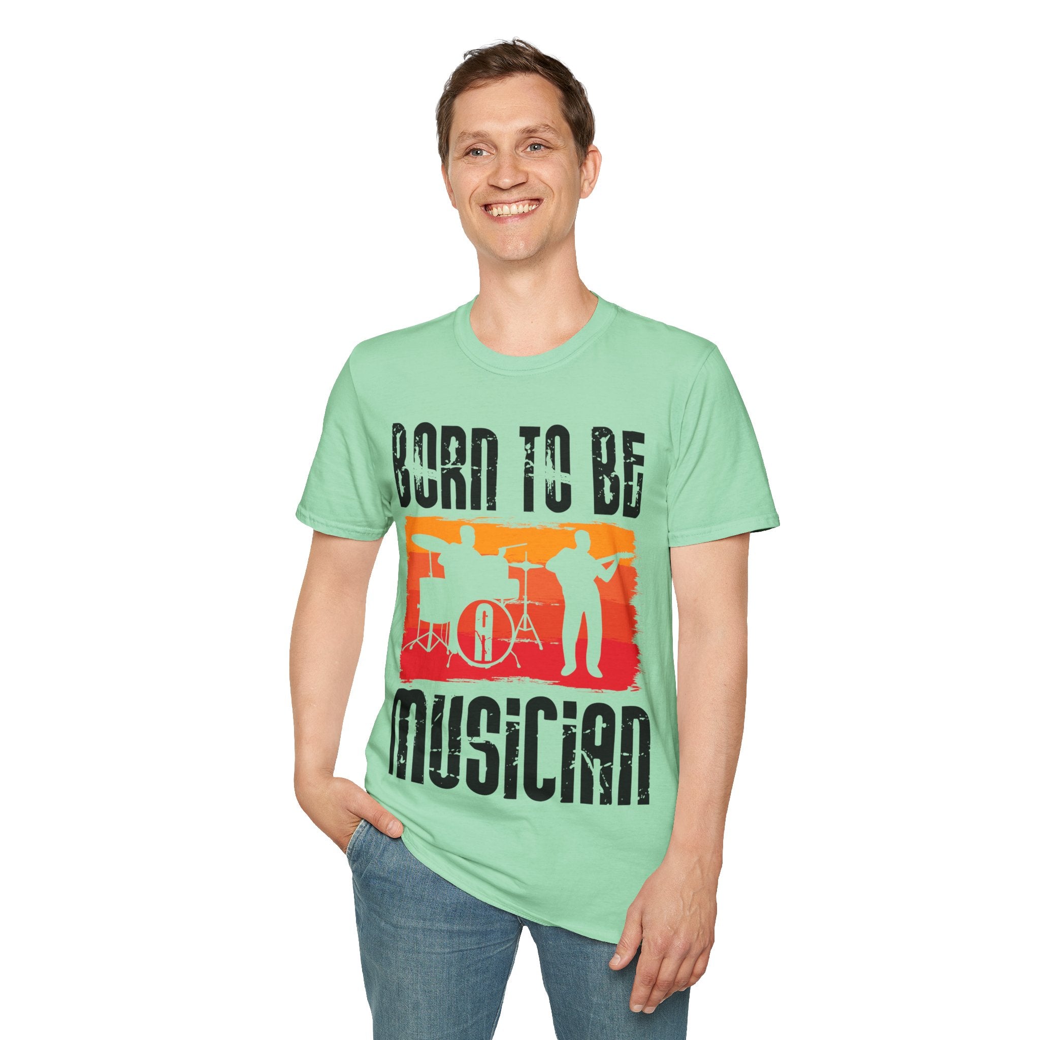 "Born To Be Musician"  Unisex Soft style T-Shirt