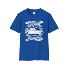 "CLASSIC CAR SHOW COMMUNITY DAY" Unisex Soft style T-Shirt