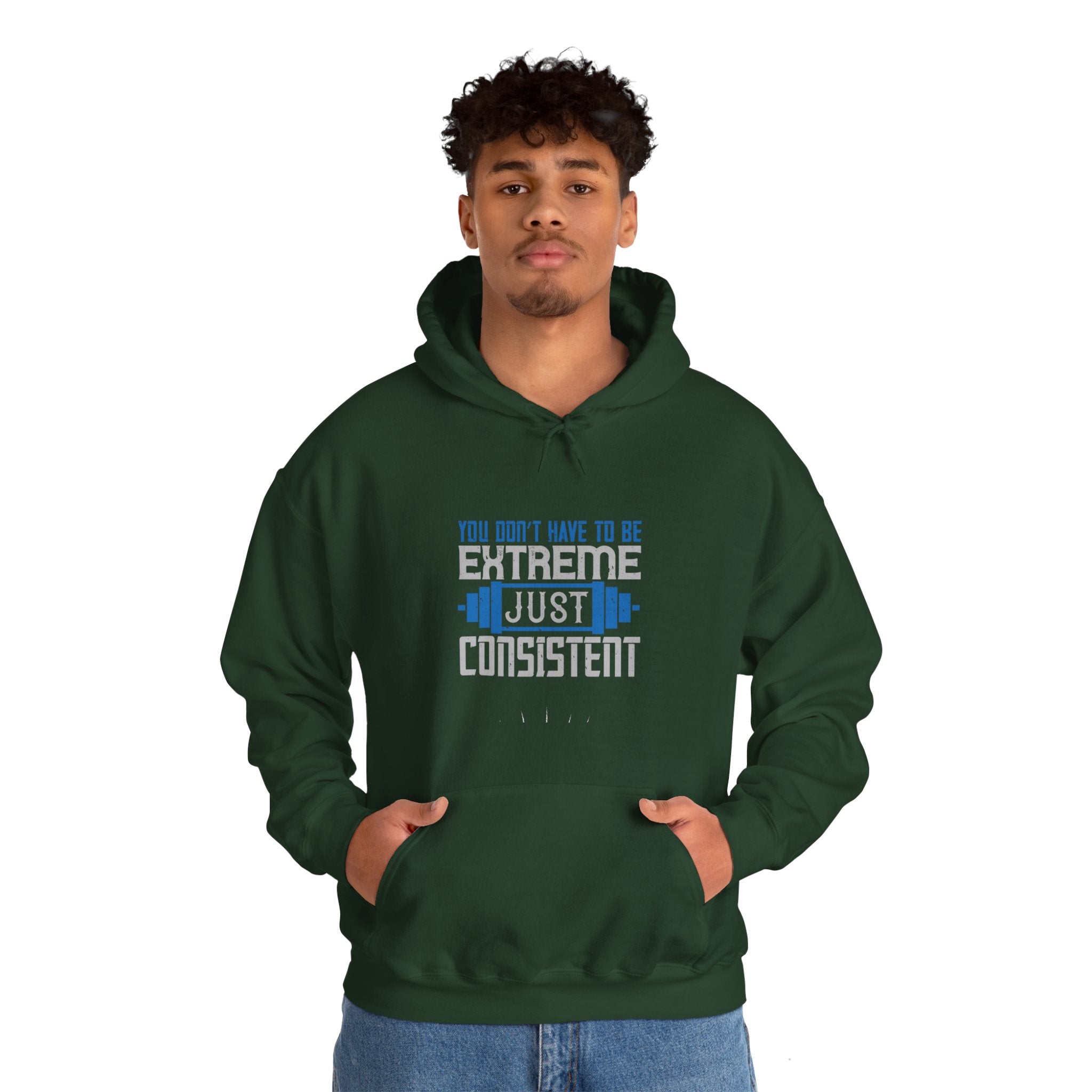 "You don’t have to be extreme, just consistent" Unisex Heavy Blend™ Hooded Sweatshirt