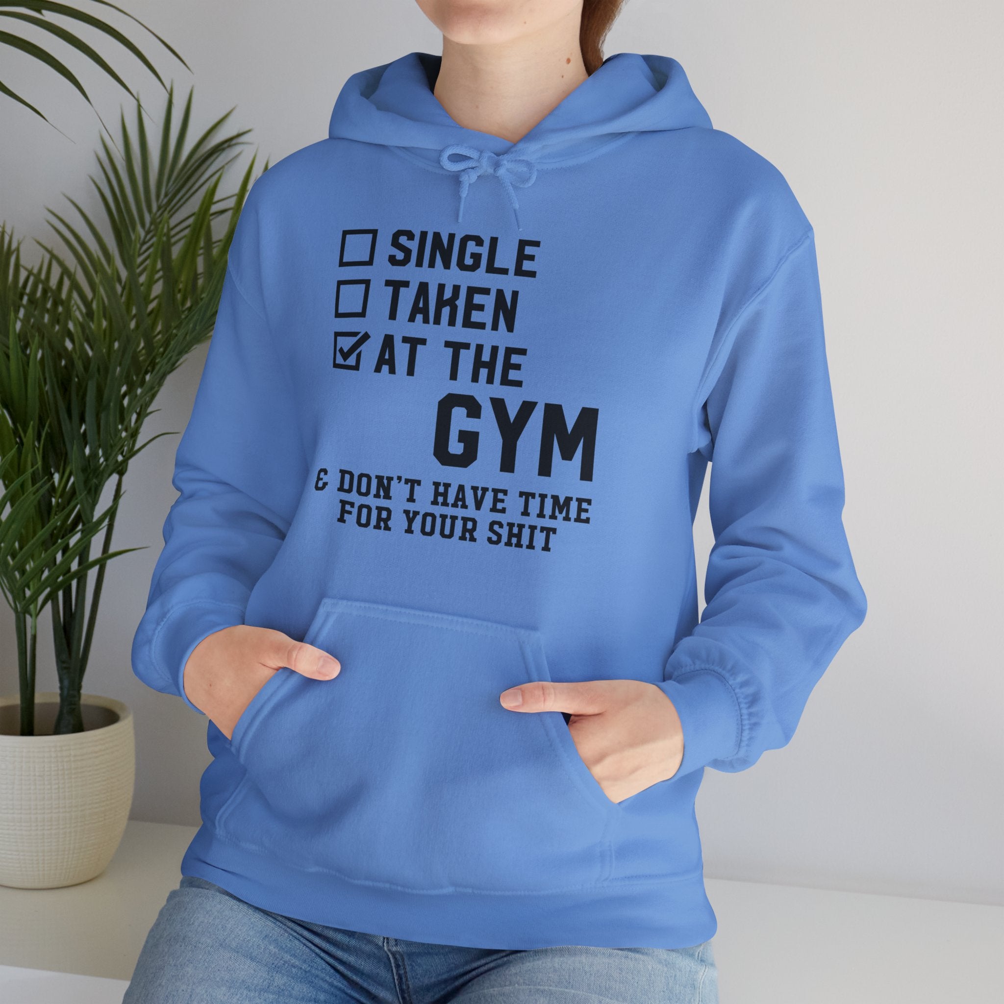 "At Gym,Not Have Time For Your Shit" Unisex Heavy Blend™ Hooded Sweatshirt