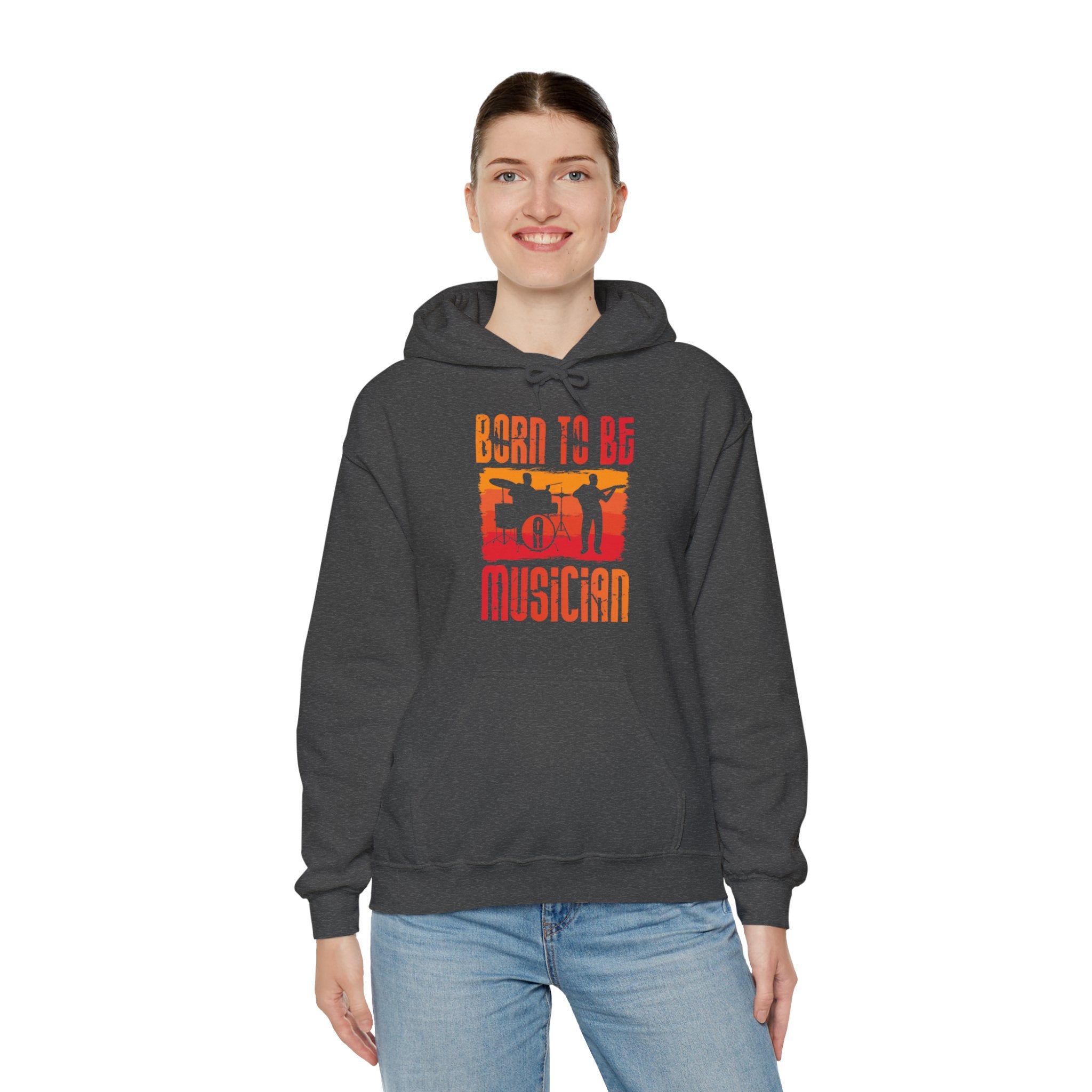 "Born To Be Musician"   Unisex Heavy Blend™ Hooded Sweatshirt