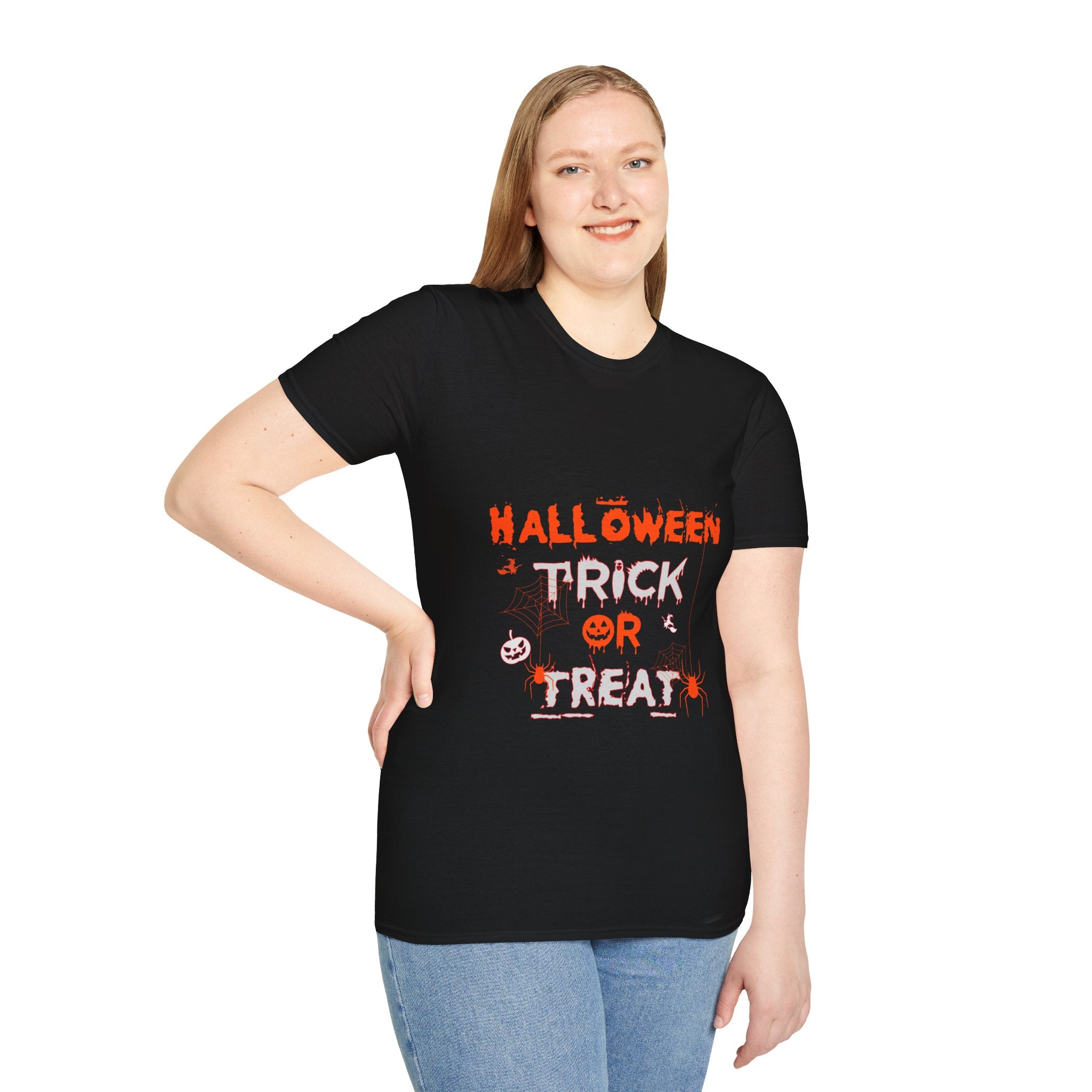 "HALLOWEEN TRICK OR TREAT" Unisex Soft style T-Shirt