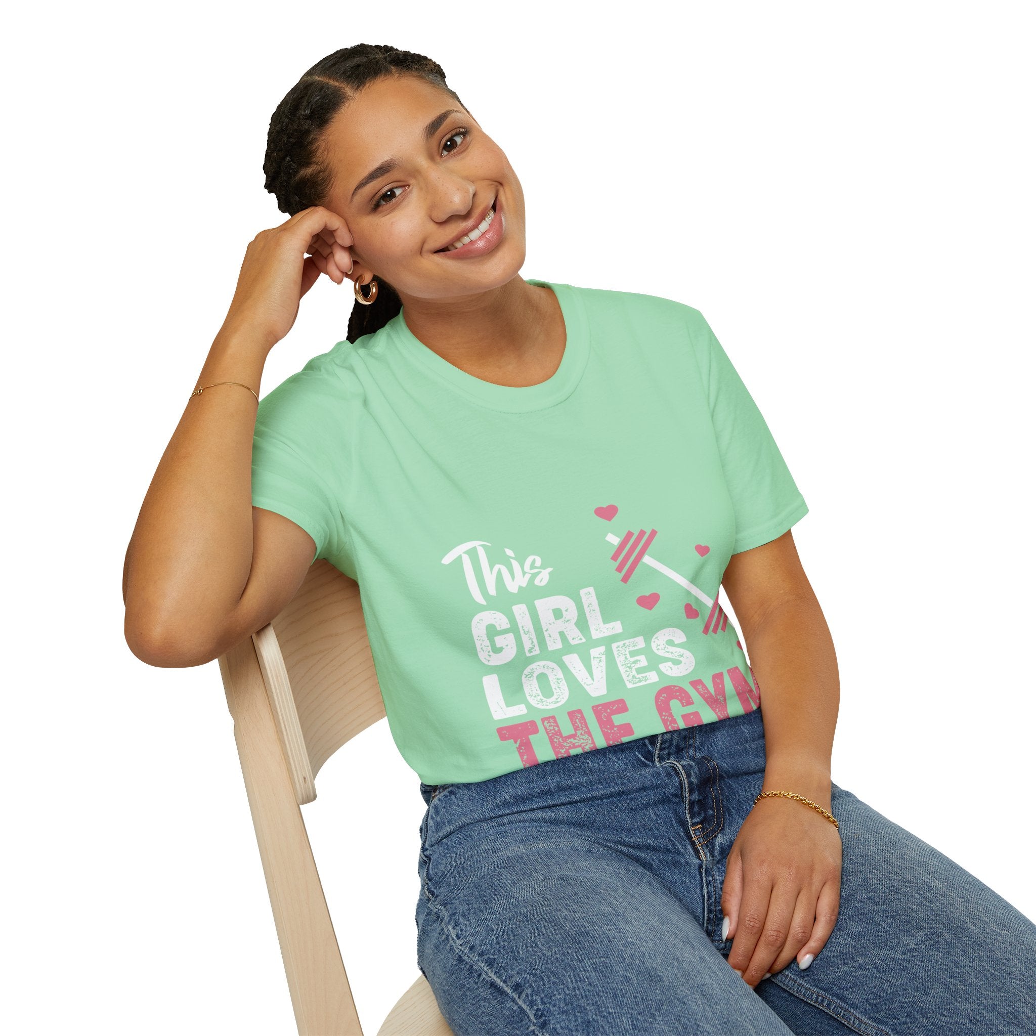 "The Girl Loves The Gym" Unisex Soft style T-Shirt