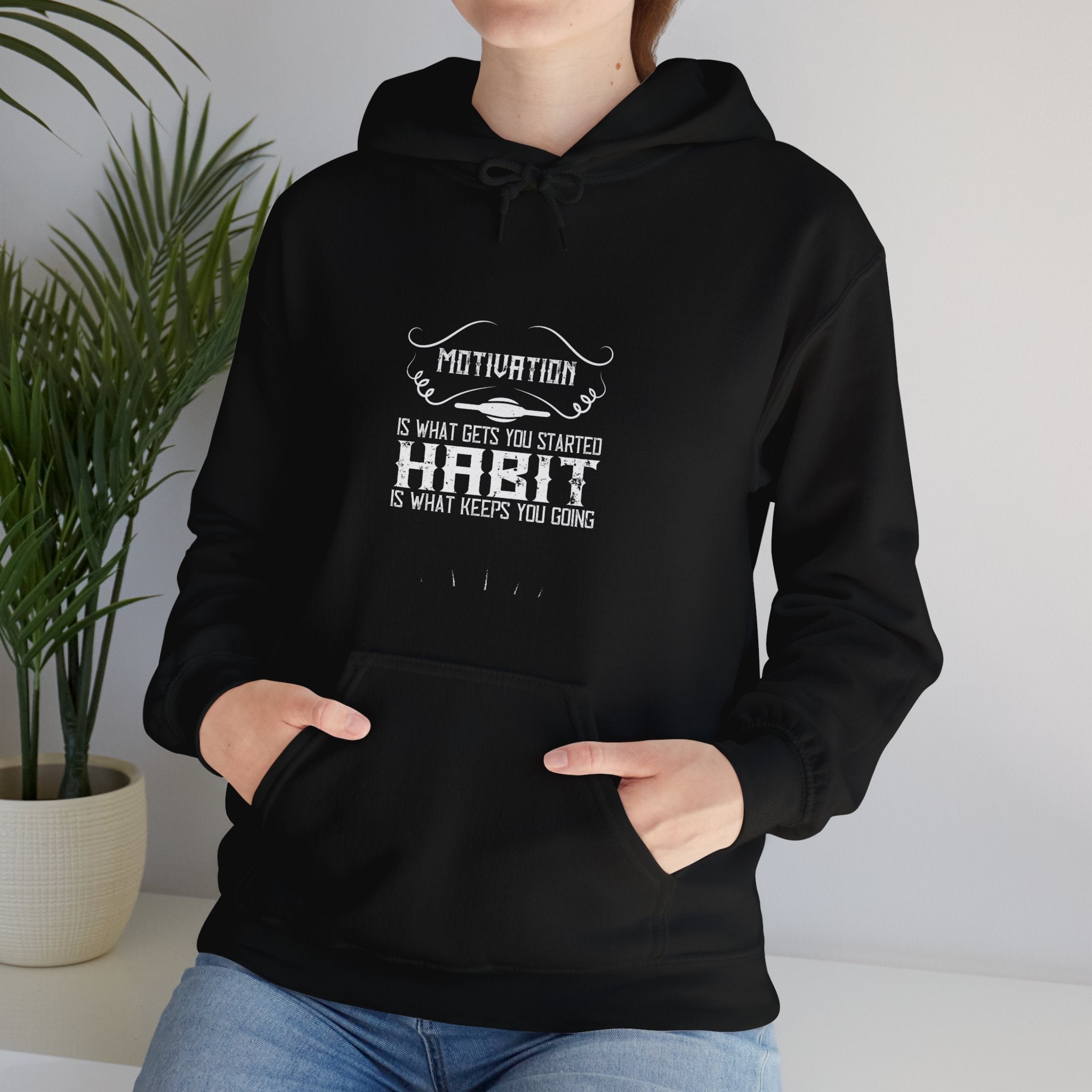 "Habit Is What Keeps You Going" Unisex Heavy Blend™ Hooded Sweatshirt