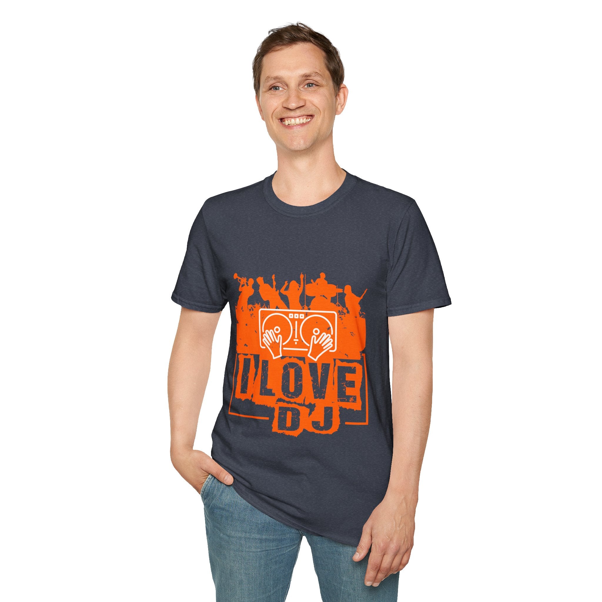 "I Love DJ" Unisex Soft style T-Shirt