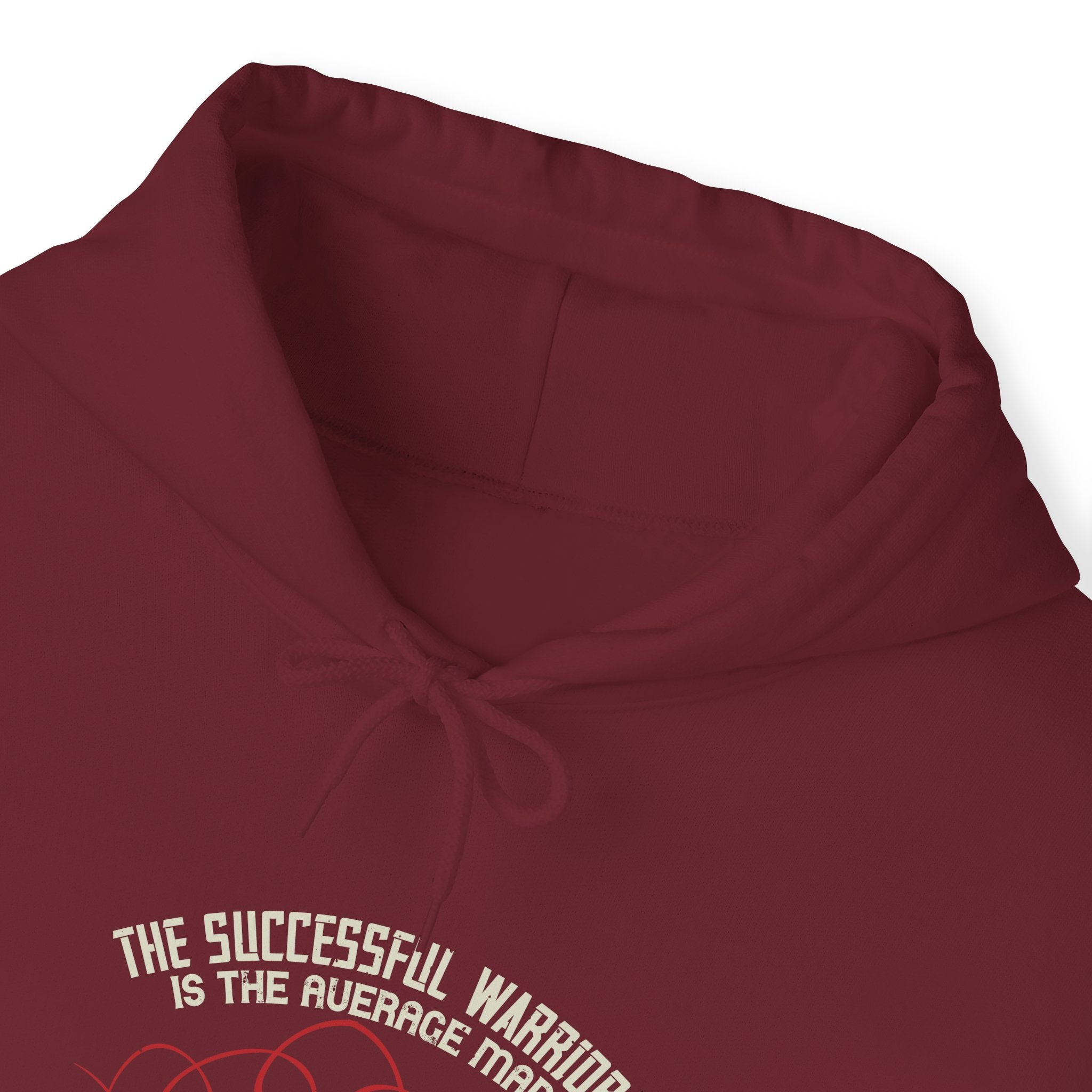 "The successful warrior is the average man, with laser-like focus" Unisex Heavy Blend™ Hooded Sweatshirt