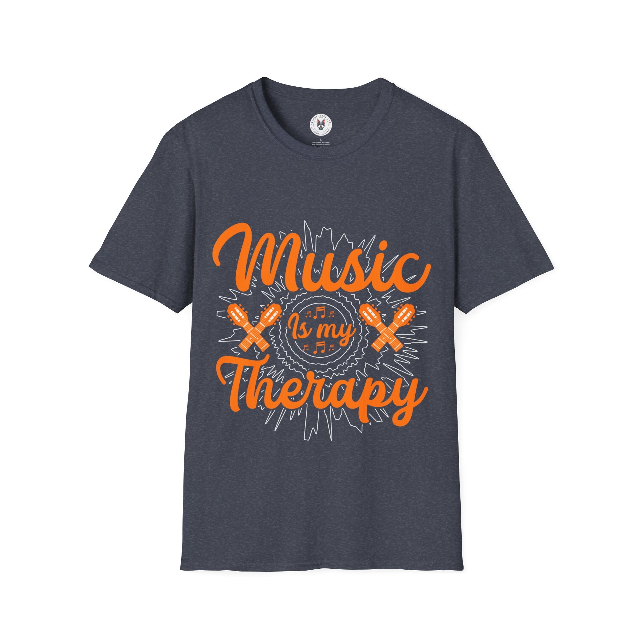 "Music Is My Therapy"Unisex Soft style T-Shirt