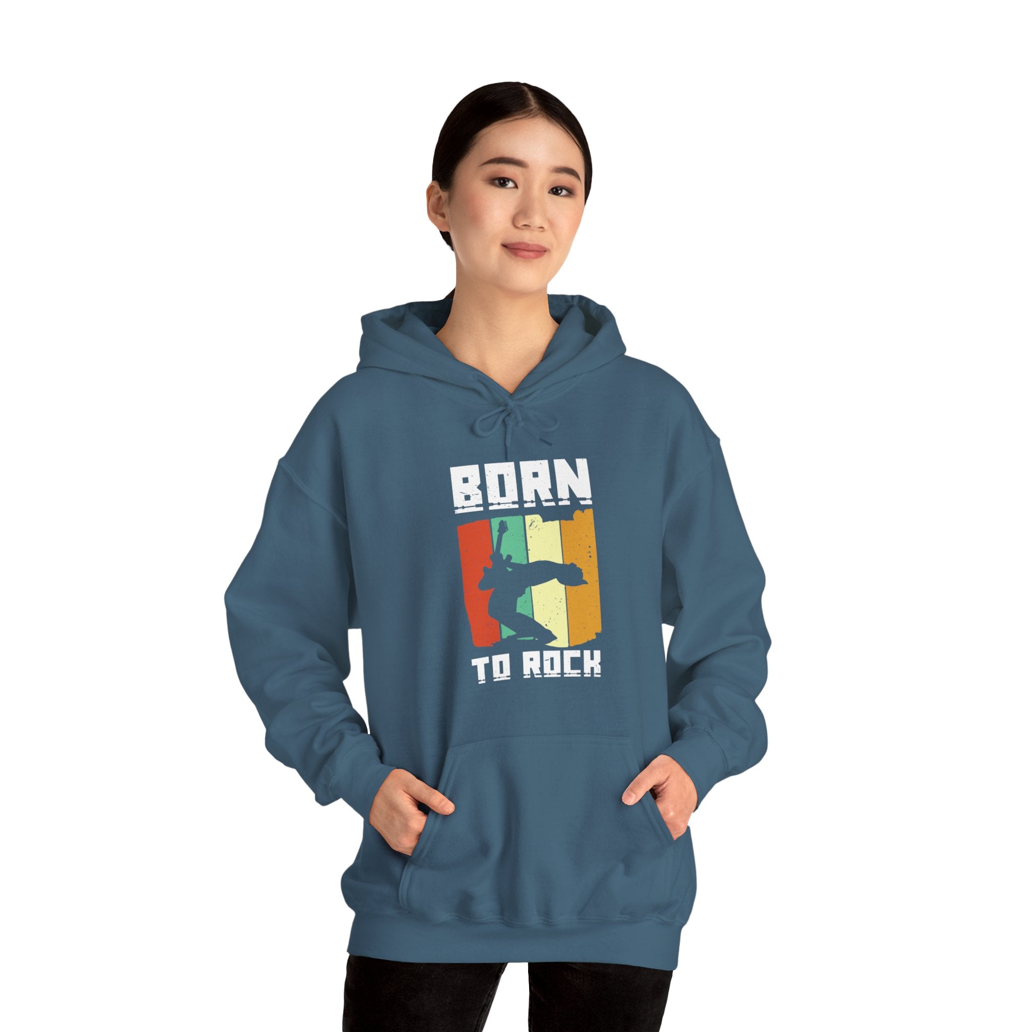 "Born To Rock"  Unisex Heavy Blend™ Hooded Sweatshirt