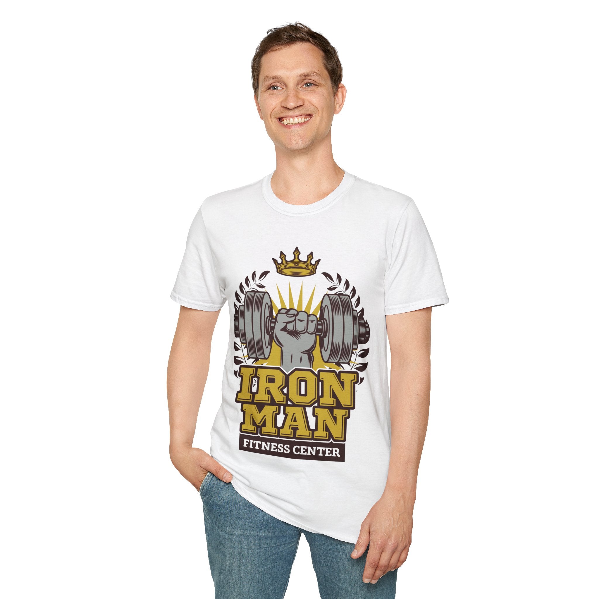 "IronMan Fitness Centre" Unisex Soft style T-Shirt