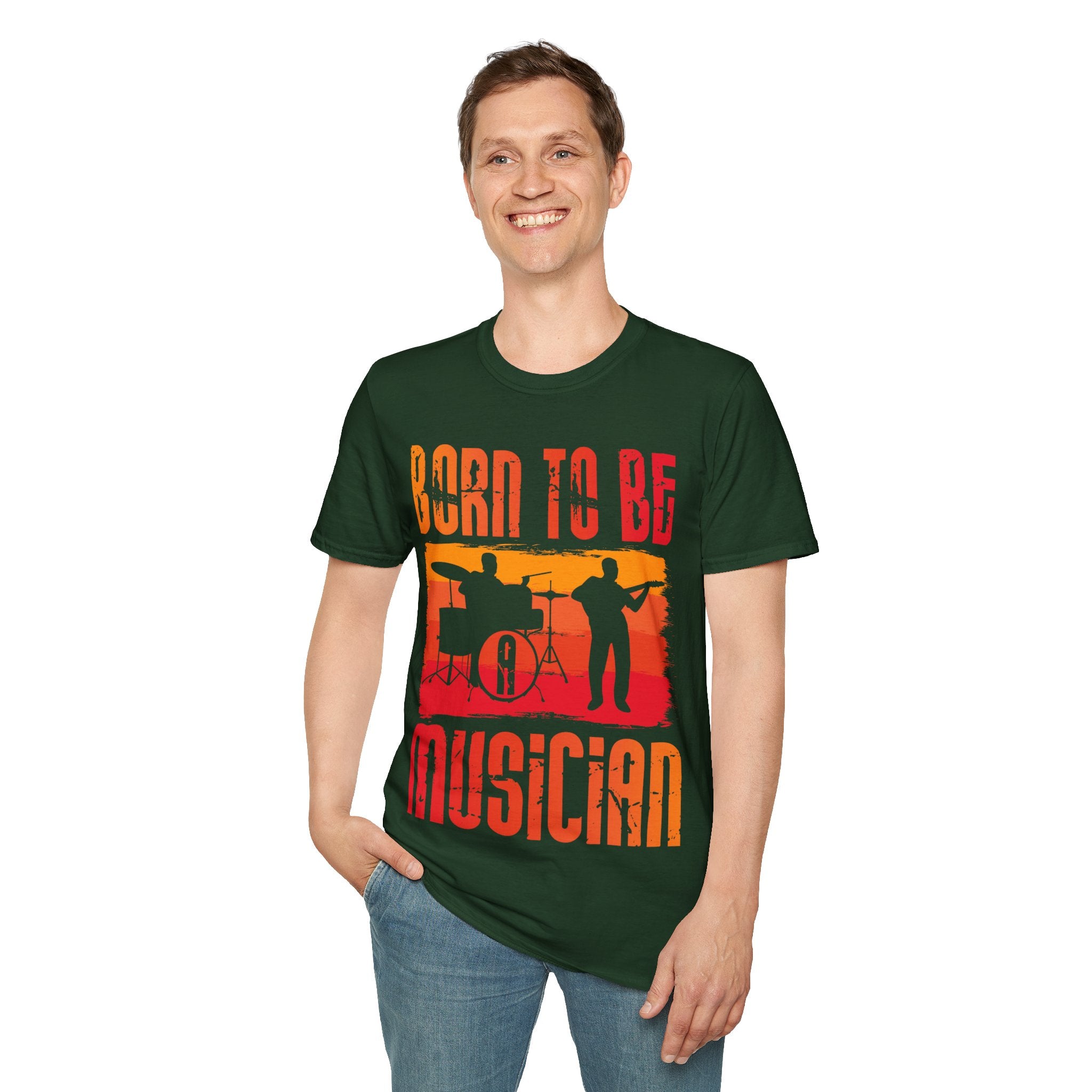 "Born To Be Musician" Unisex Soft style T-Shirt