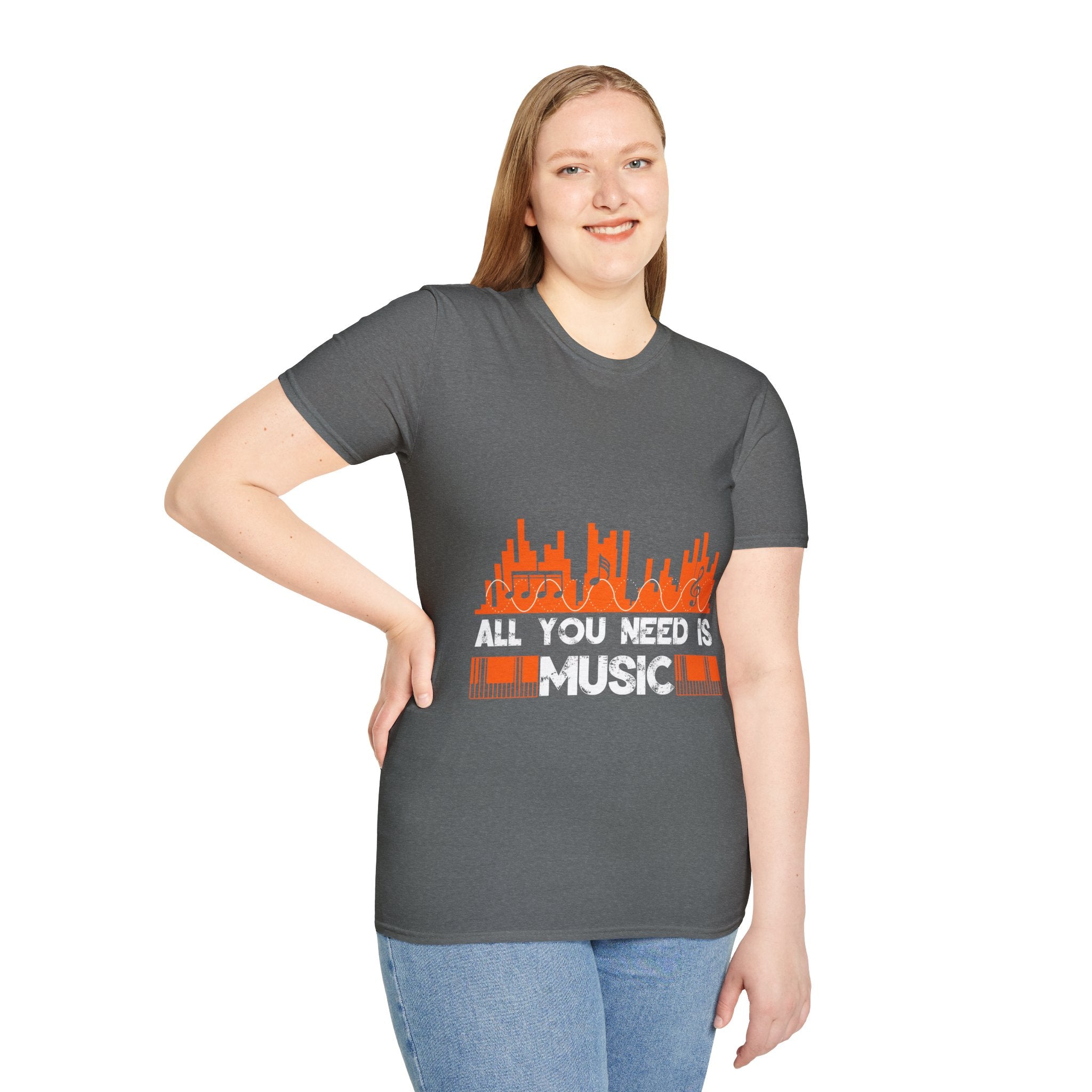 "All You Need Is Music" Unisex Soft style T-Shirt