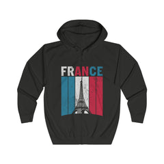 France Unisex Full Zip Hoodie