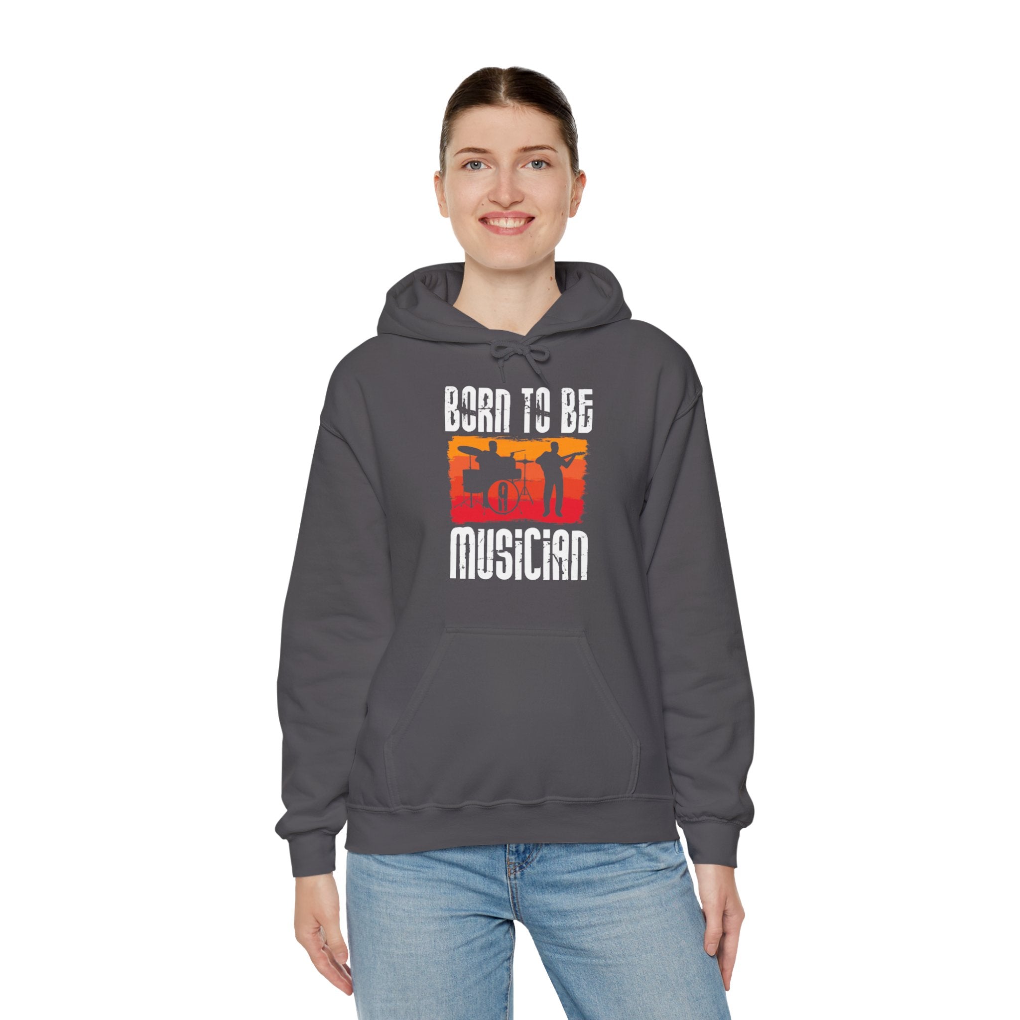 "Born To Be Musician"  Unisex Heavy Blend™ Hooded Sweatshirt