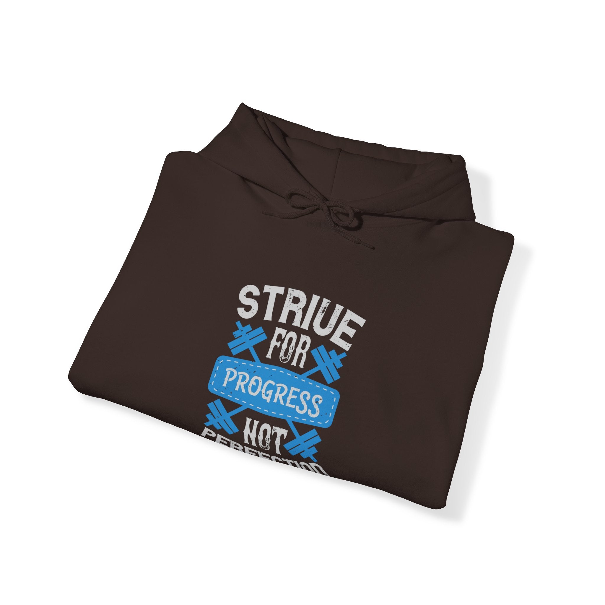 "Strive For Progress Not Perfection" Unisex Heavy Blend™ Hooded Sweatshirt