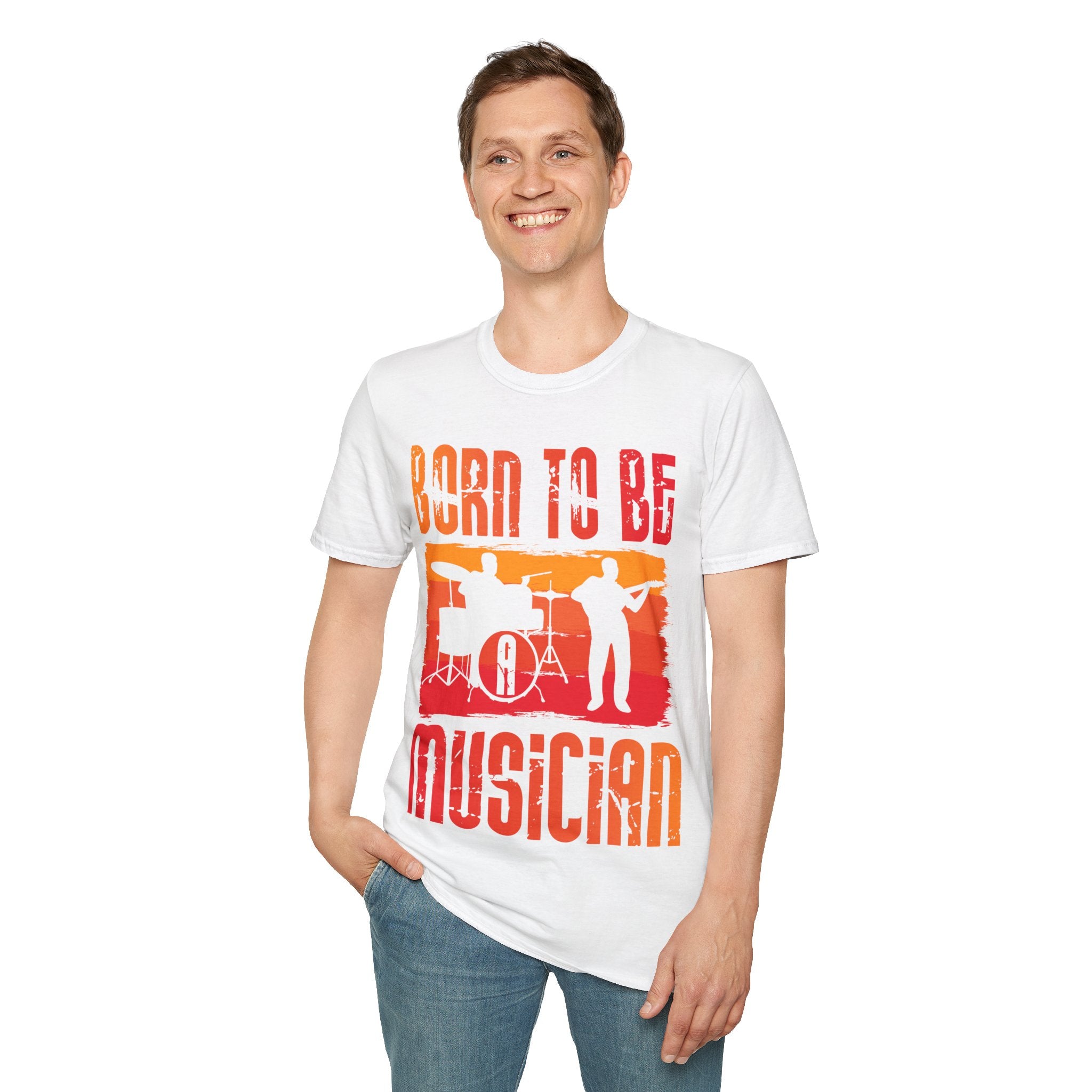 "Born To Be Musician" Unisex Soft style T-Shirt