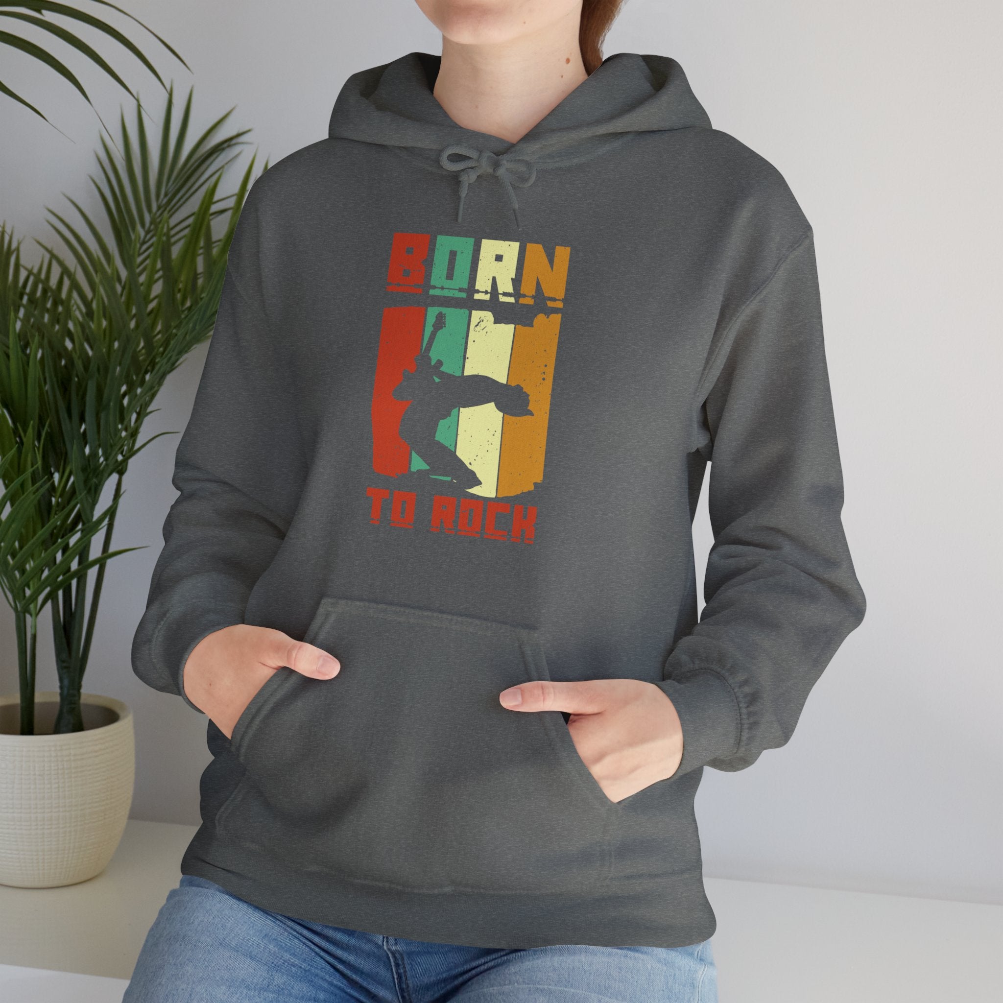 "Born To Rock"  Unisex Heavy Blend™ Hooded Sweatshirt