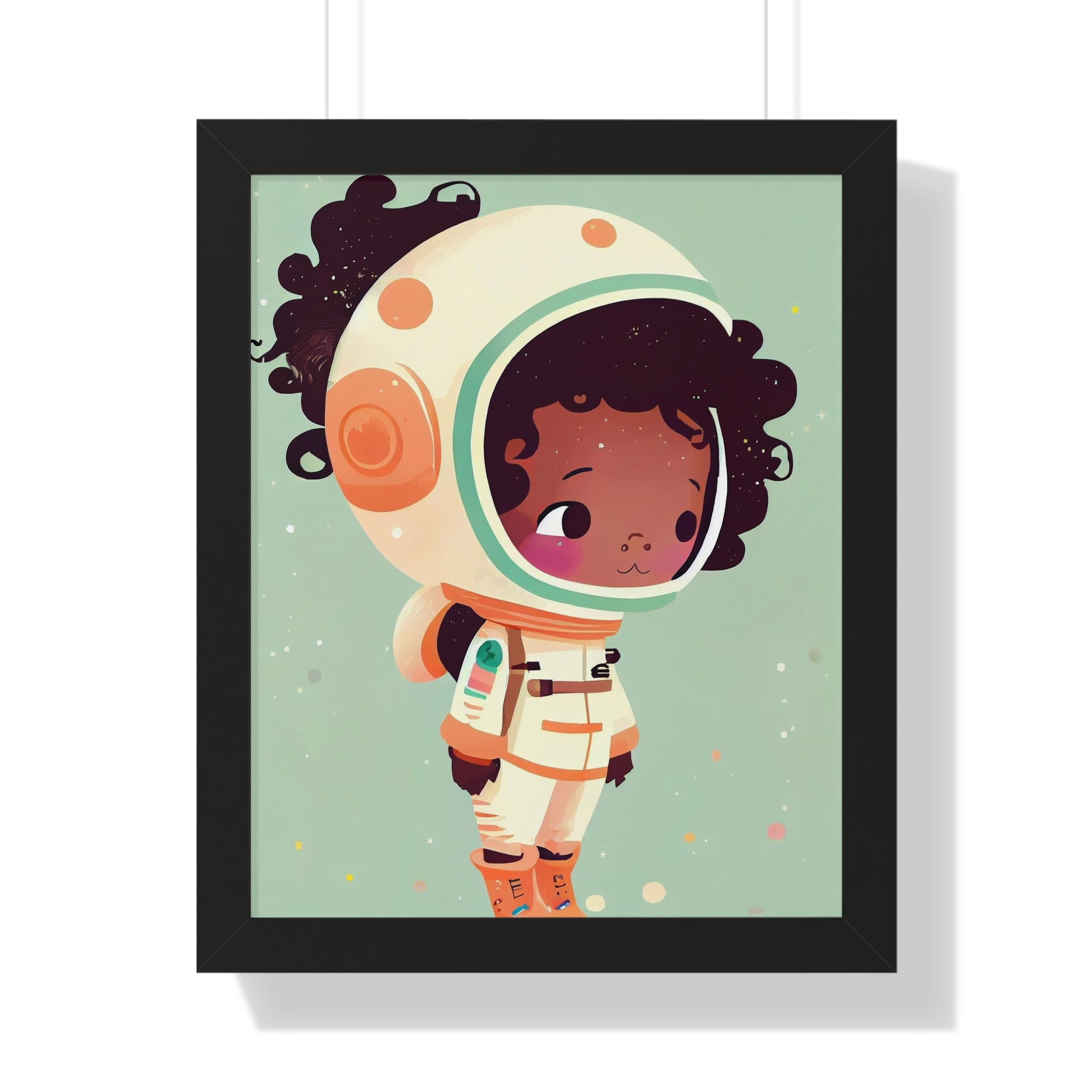 "BG ASTRONAUT" Framed Vertical Poster