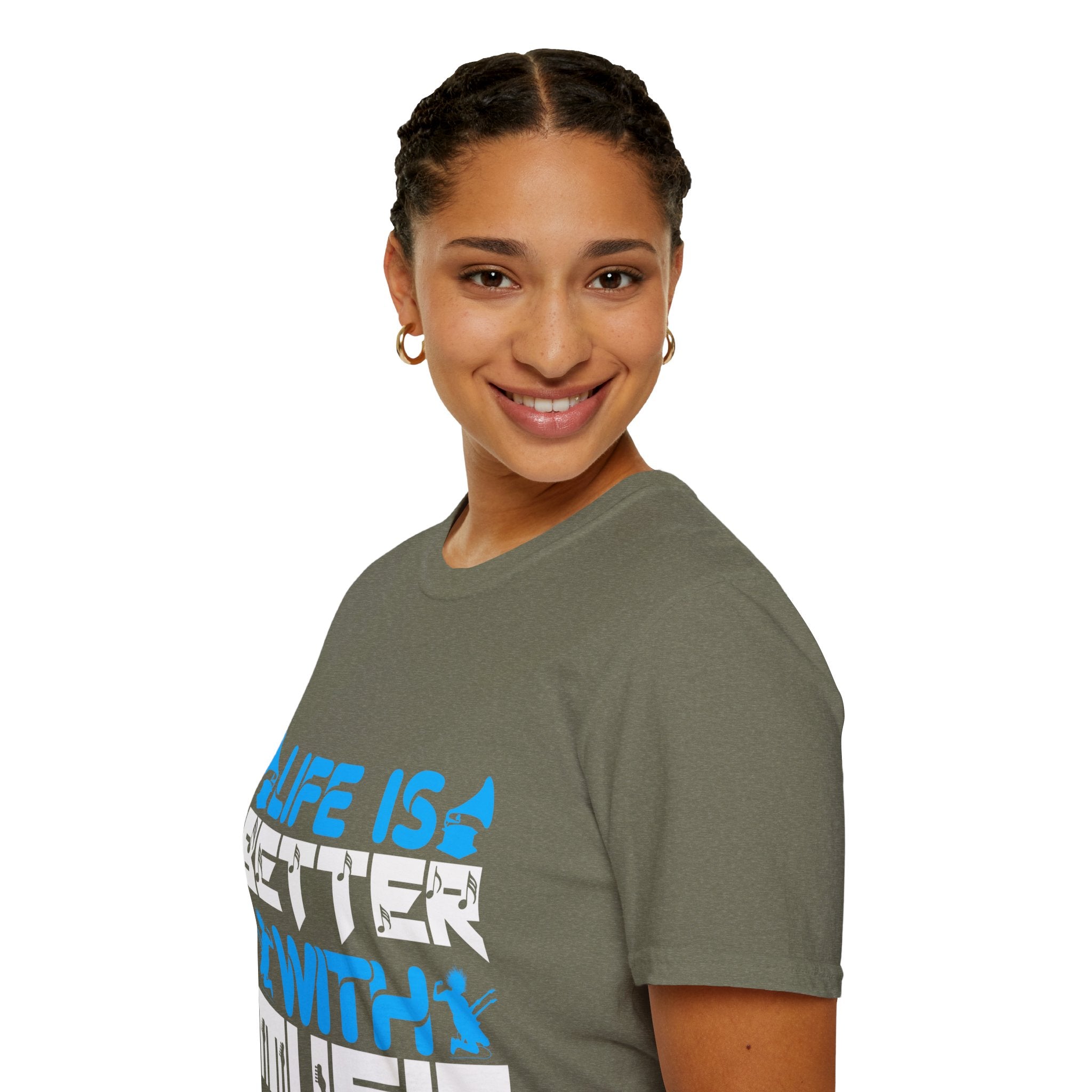 "Life Is Better With Music" Unisex Soft style T-Shirt