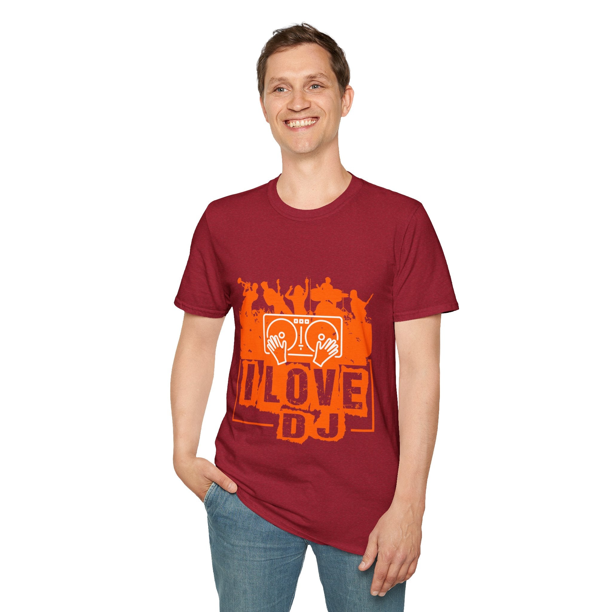 "I Love DJ" Unisex Soft style T-Shirt