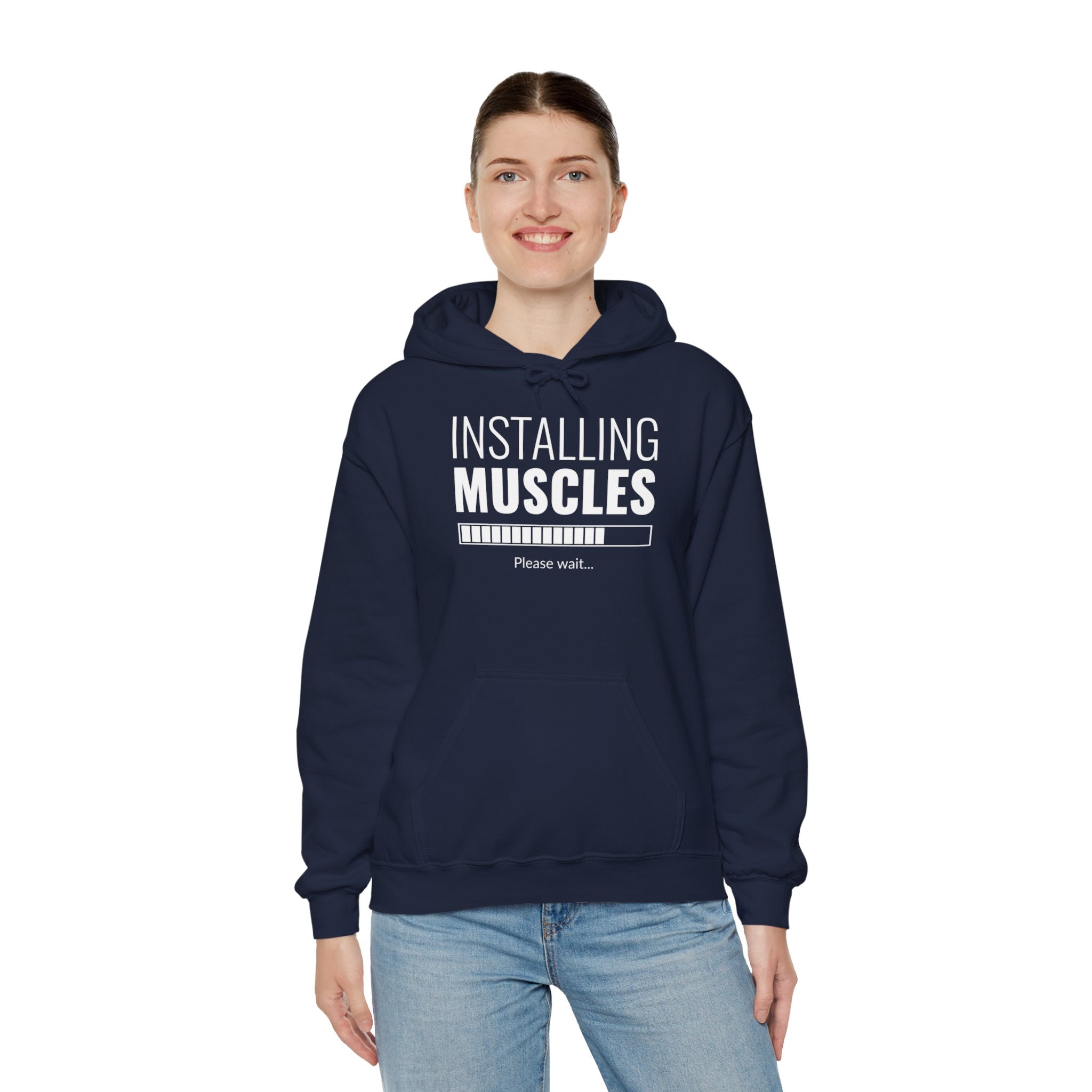 "Installing Muscles" Unisex Heavy Blend™ Hooded Sweatshirt