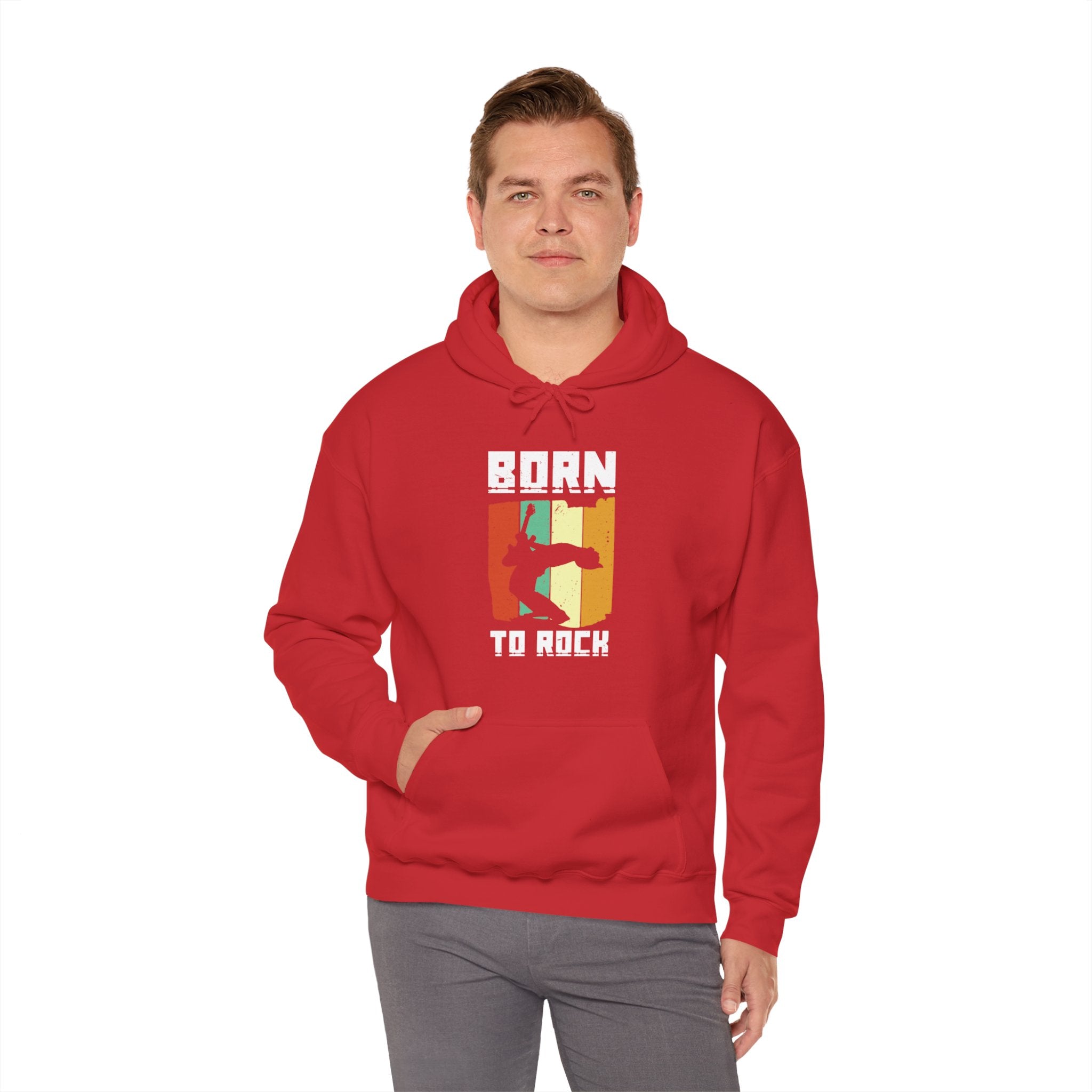 "Born To Rock"  Unisex Heavy Blend™ Hooded Sweatshirt