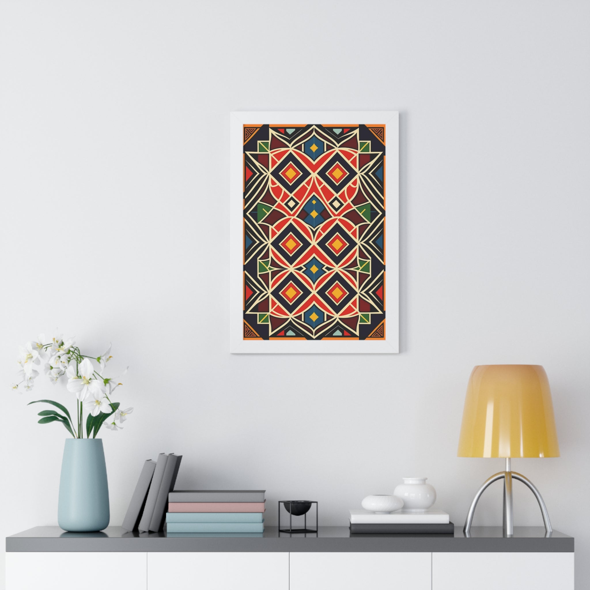 "BOHO" Framed Vertical Poster