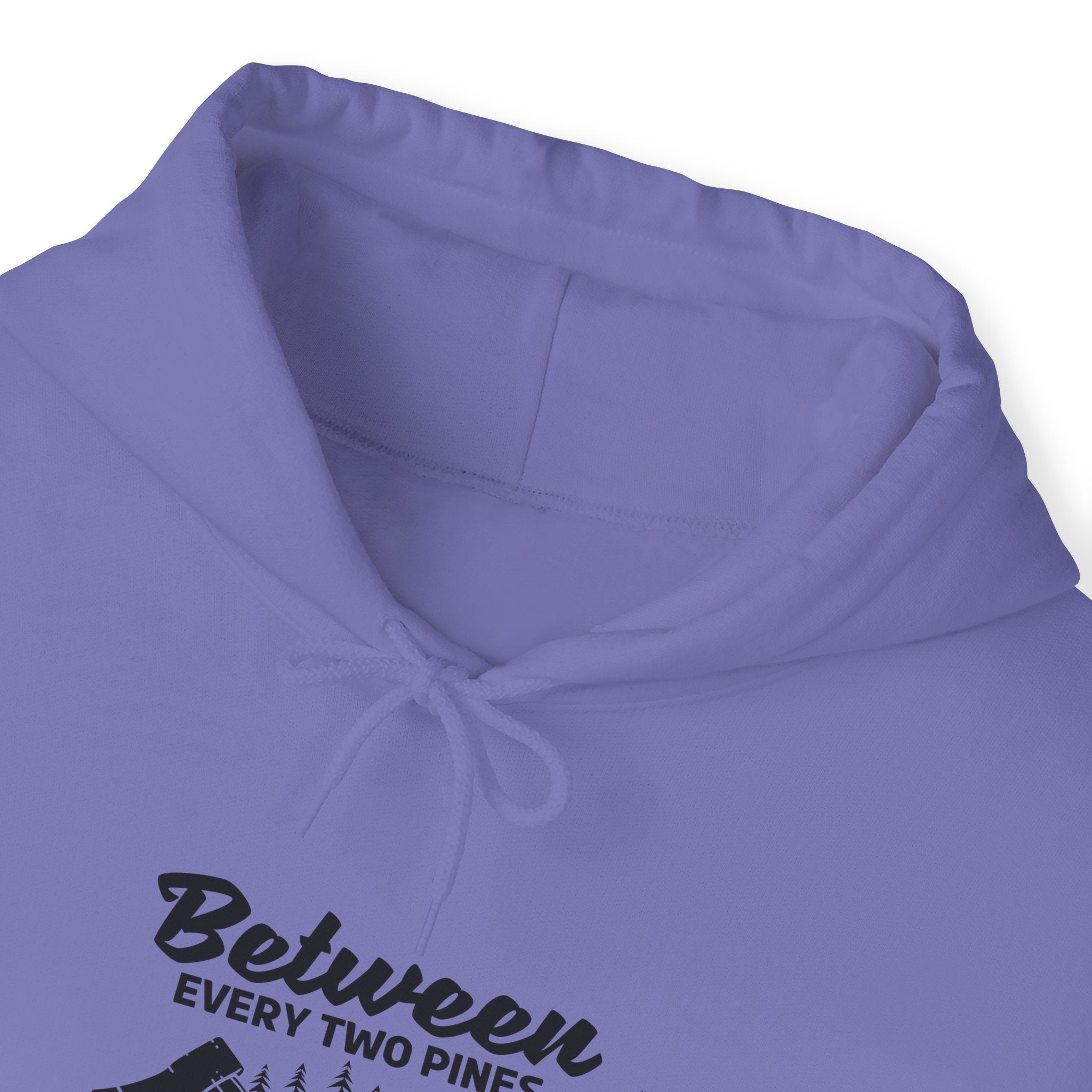 "Between Every Two Pines Is A Door To New World" Unisex Heavy Blend™ Hooded Sweatshirt