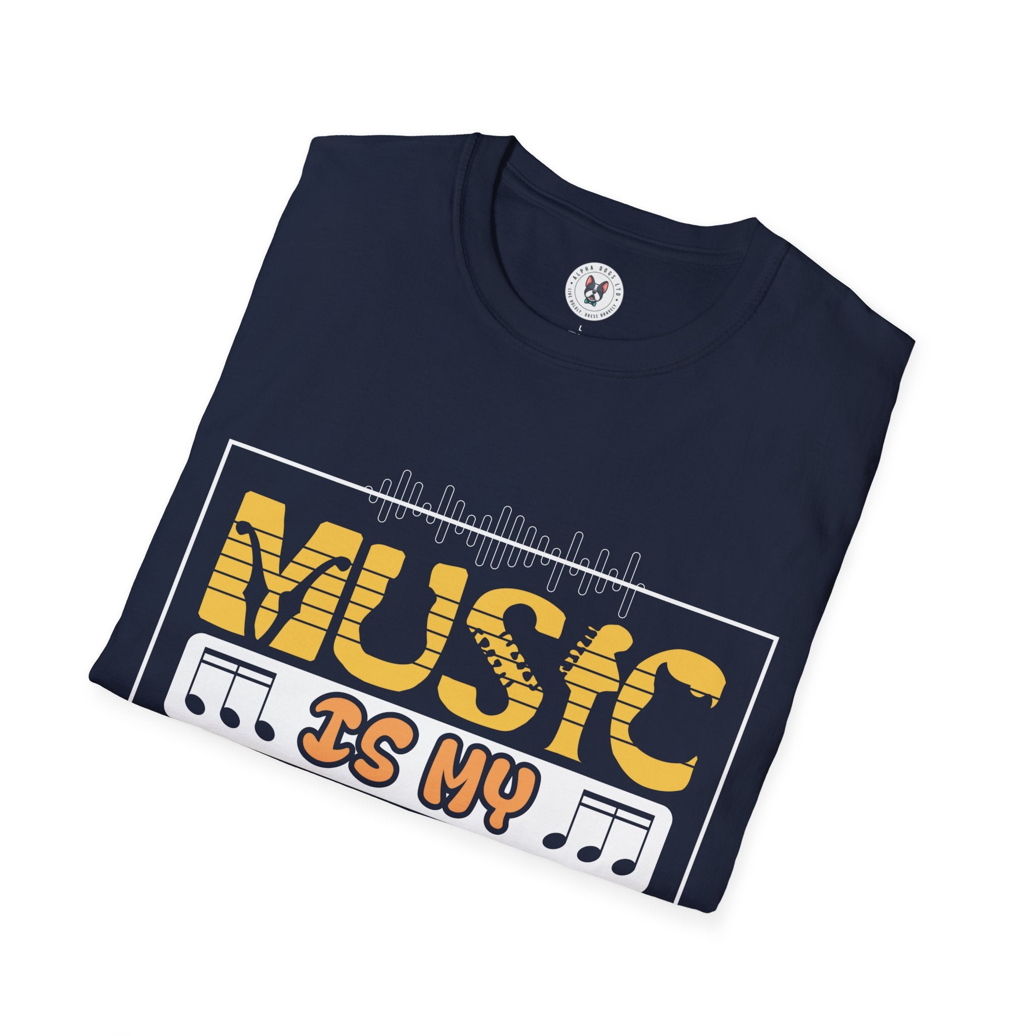 "Music In My Only Friend"  Unisex Soft style T-Shirt