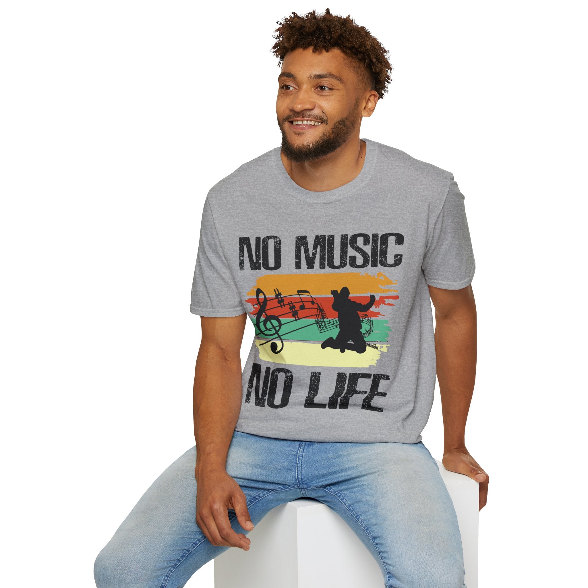 "No Music No Life"  Unisex Soft style T-Shirt