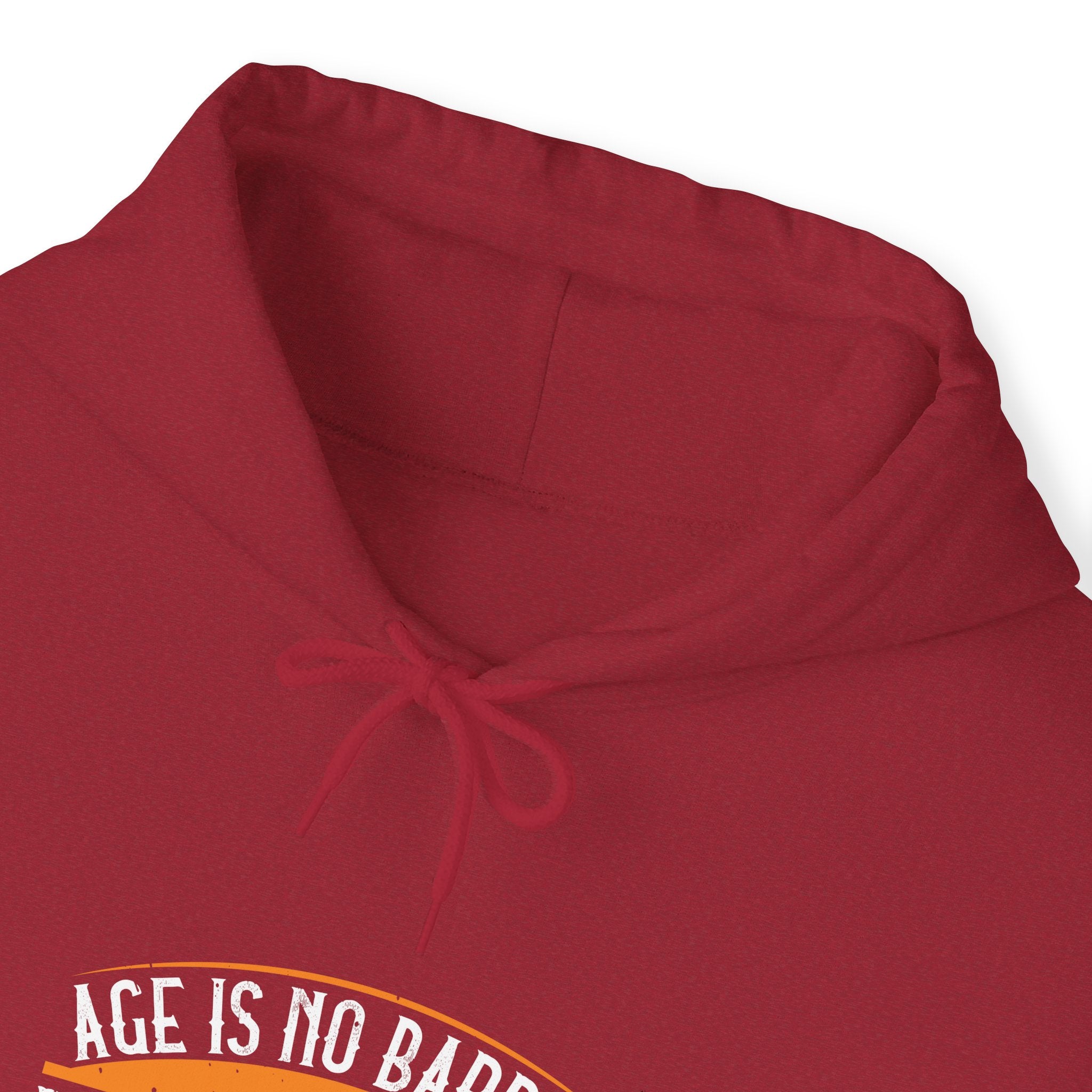 "Age Is No Barrier Its A Limitation You Put On Your Mind"  Unisex Heavy Blend™ Hooded Sweatshirt