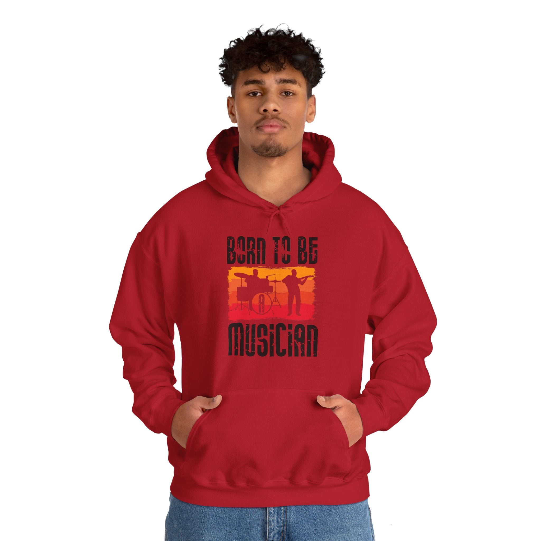 "Born To Be Musician"   Unisex Heavy Blend™ Hooded Sweatshirt