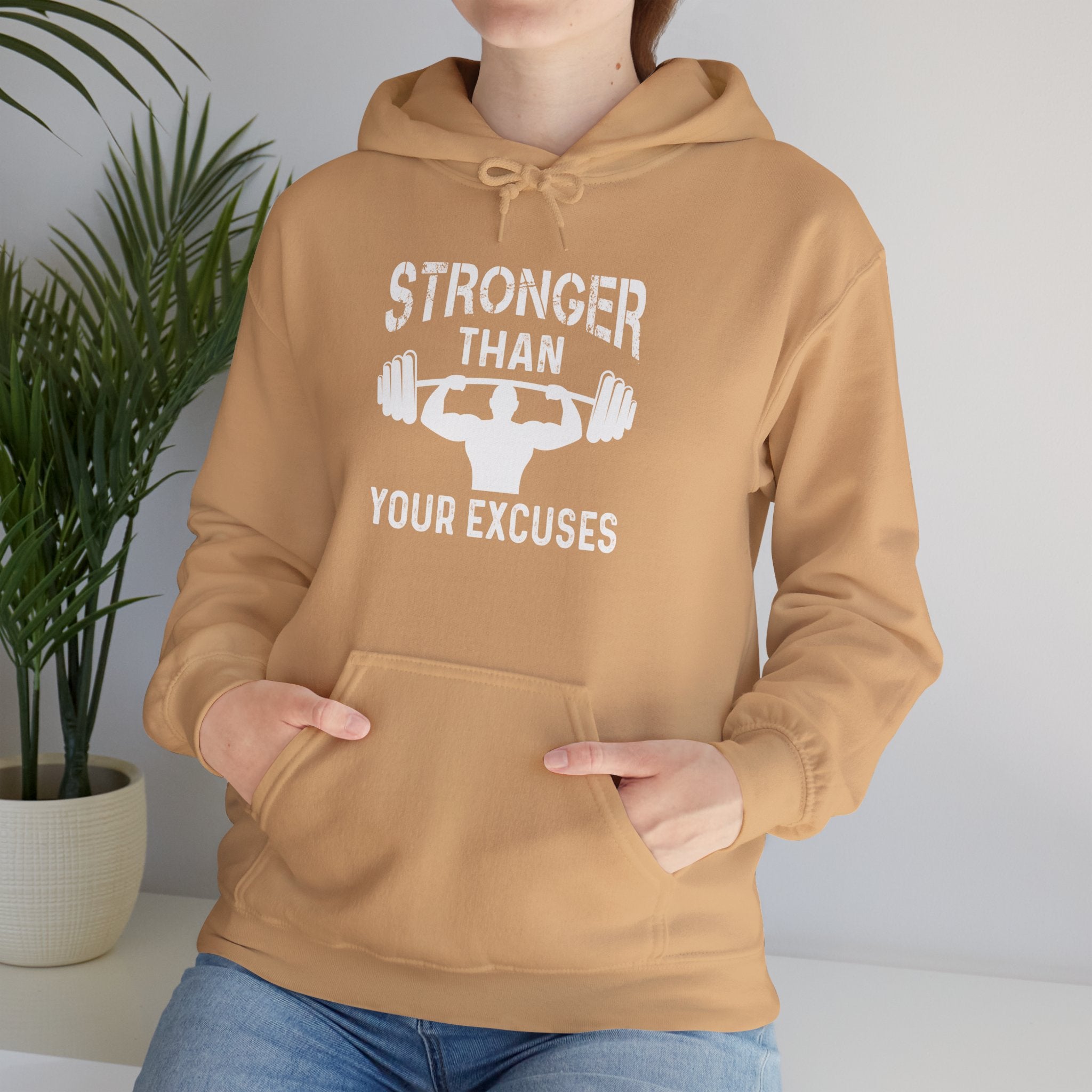 "Stronger Than Your Excuses" Unisex Heavy Blend™ Hooded Sweatshirt