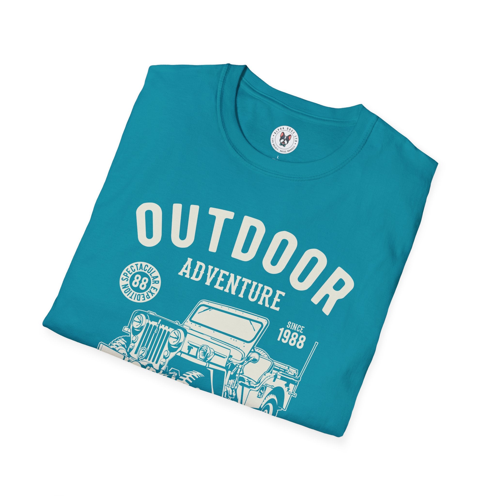 "OUTDOOR ADVENTURE GO INTO WILD" Unisex Soft style T-Shirt