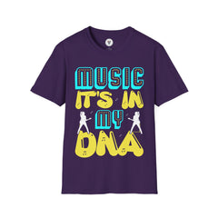 "Music Its In My DNA" Unisex Soft style T-Shirt