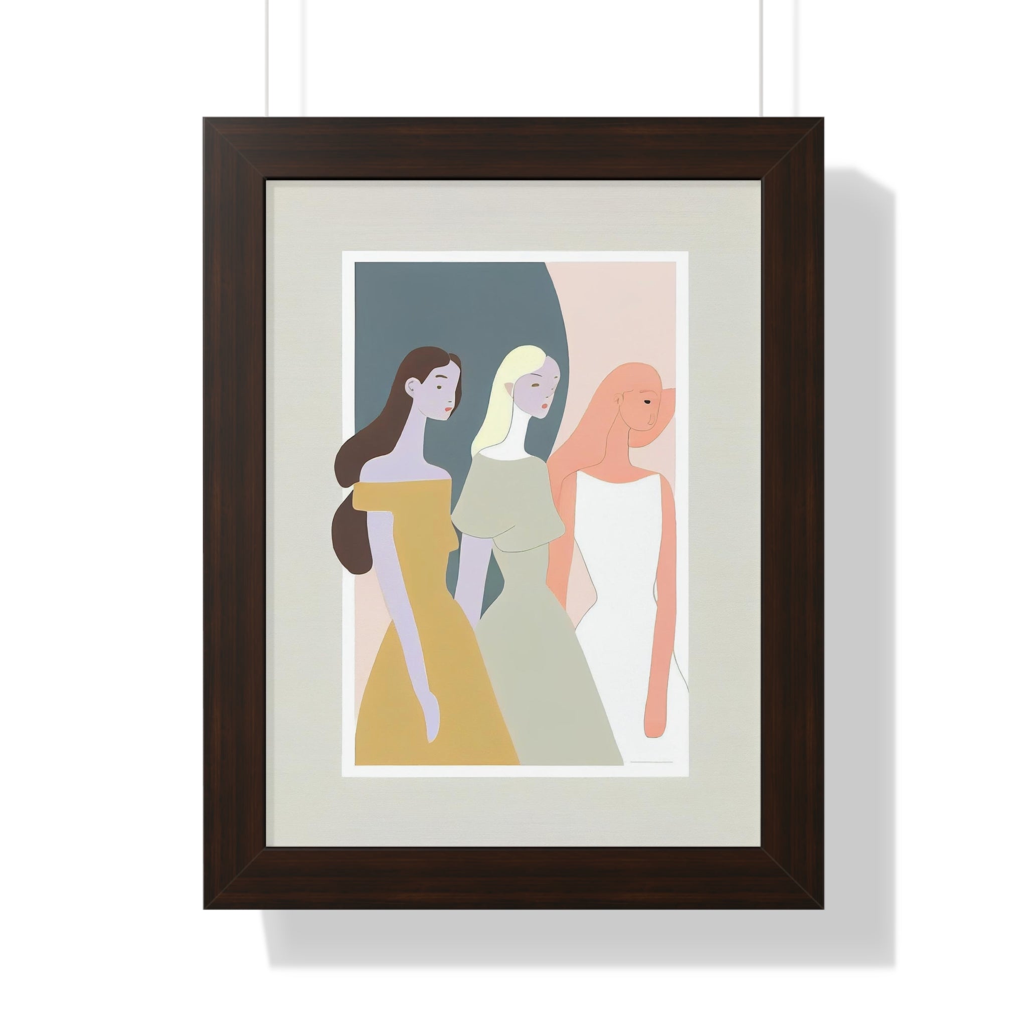 "ABSTRACT FEMINIST" Framed Vertical Poster