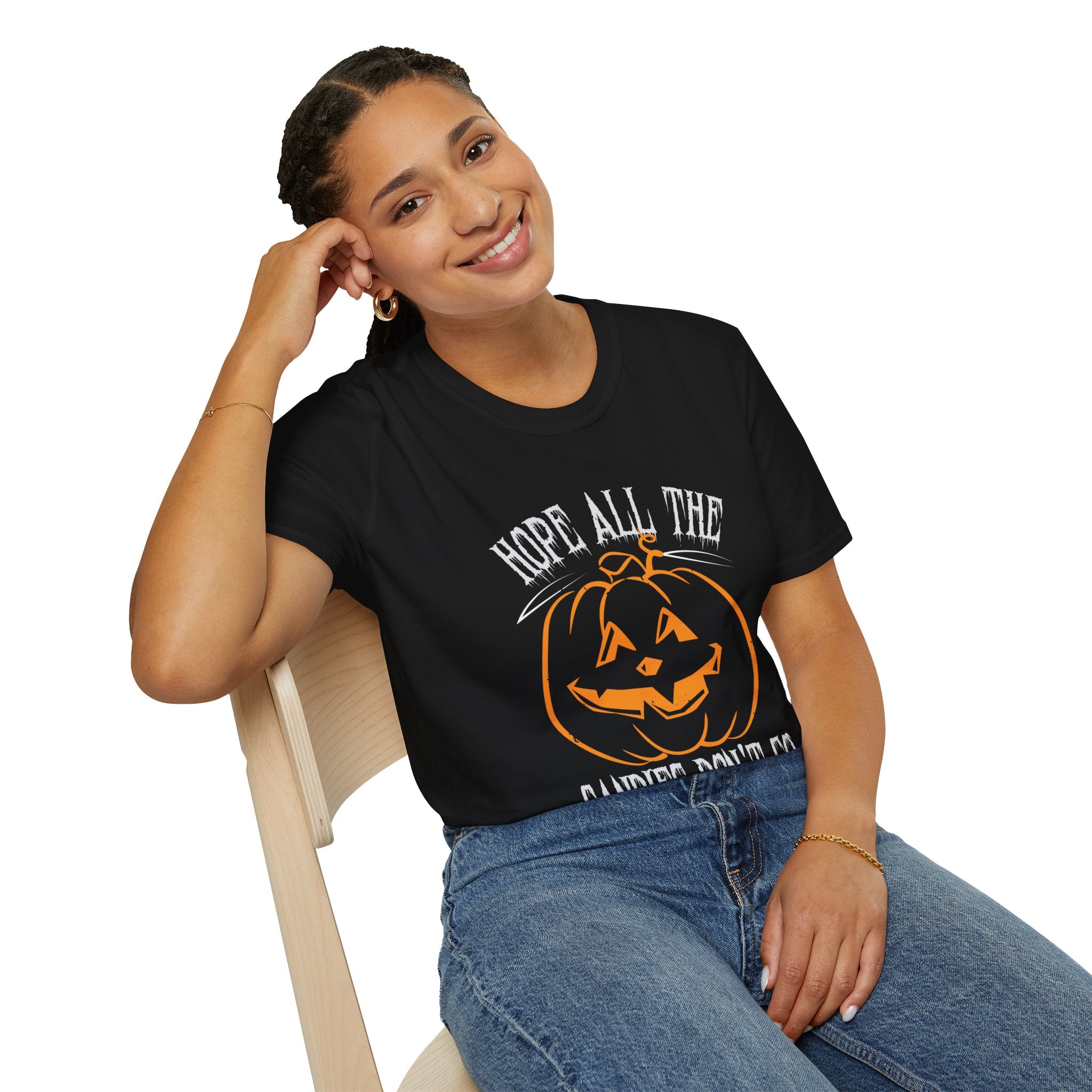 "HOPE ALL THE CANDIES DON'T GO TO WAIST" Unisex Soft style T-Shirt