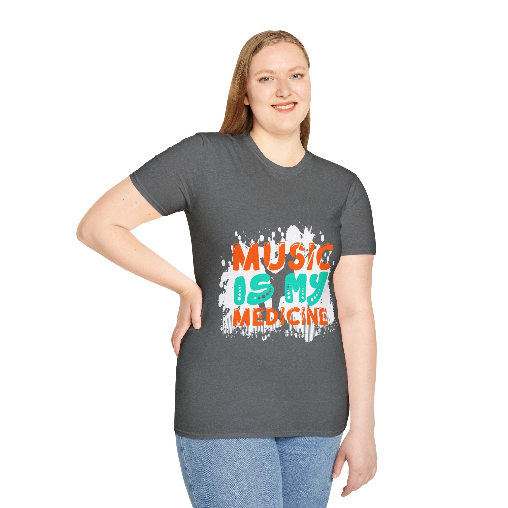 "Music In My Medicine" Unisex Soft style T-Shirt