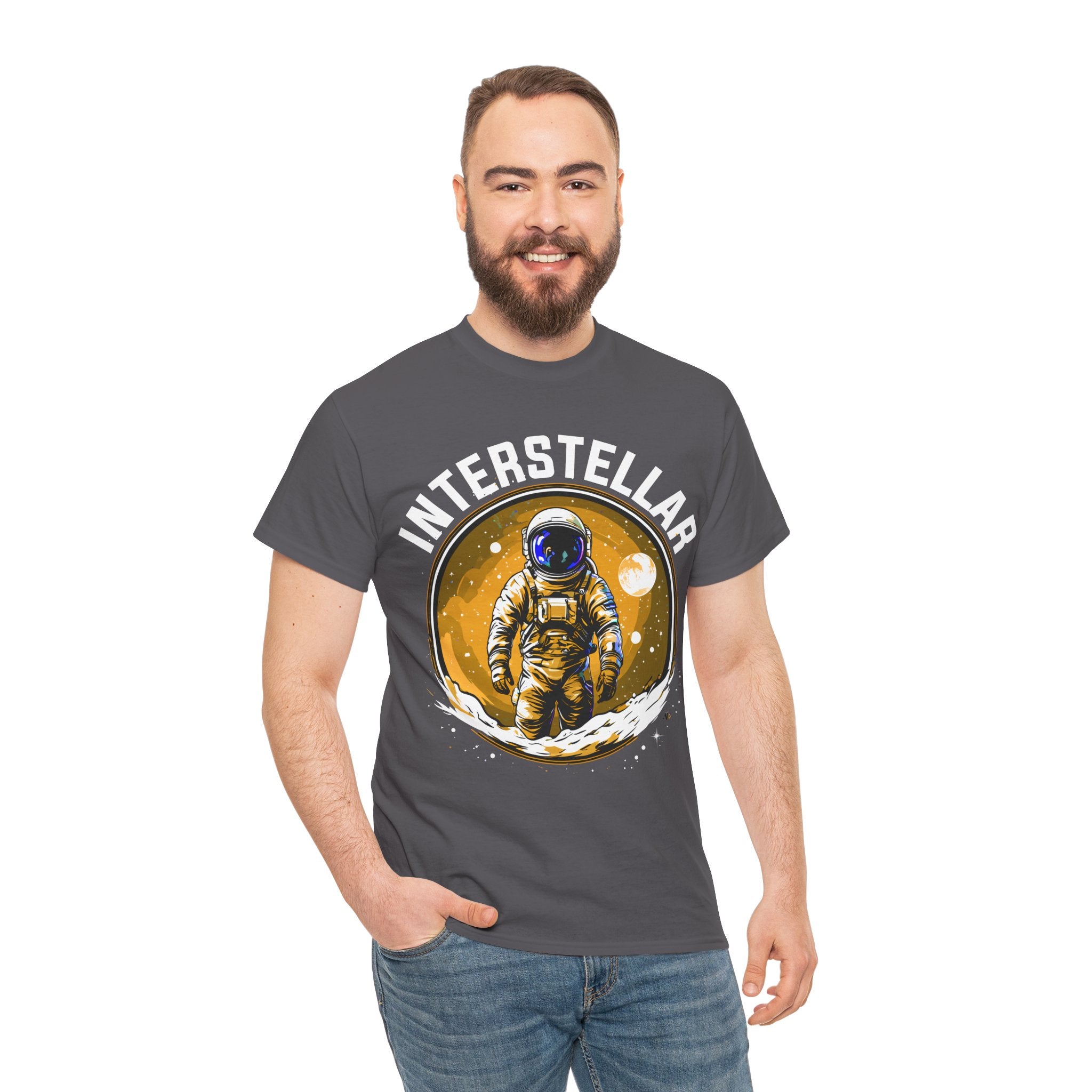 "Interstellar Astronaut" Unisex Heavy Cotton Tee