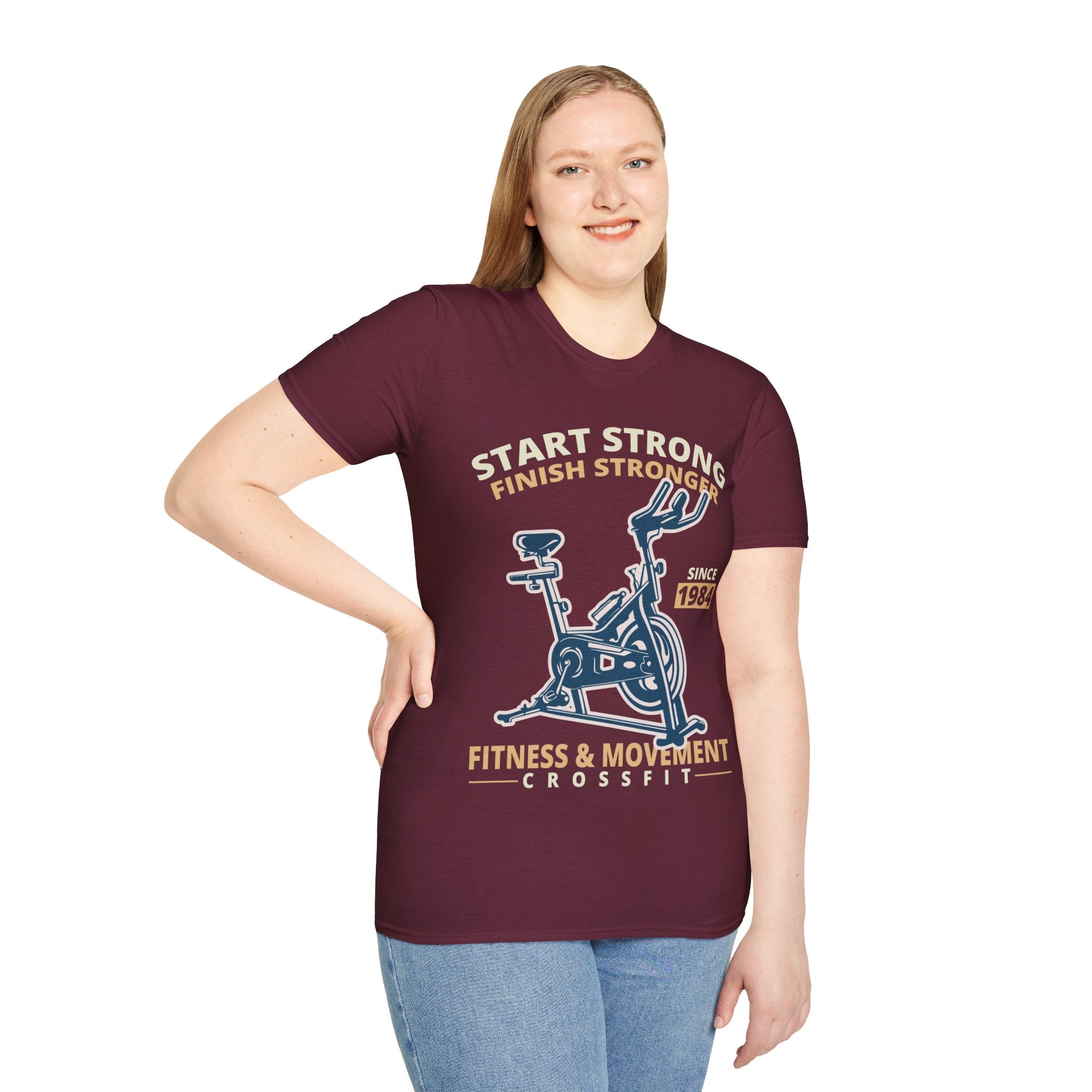 "Start Strong Finish Stronger" Unisex Soft style T-Shirt