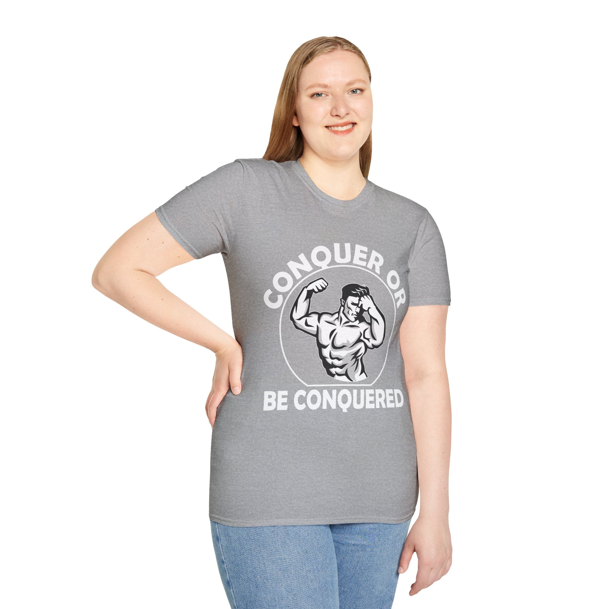 "Conquer Or Conquered" Unisex Soft style T-Shirt